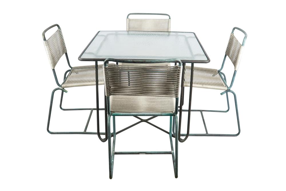 WALTER LAMB PATIO TABLE & FOUR