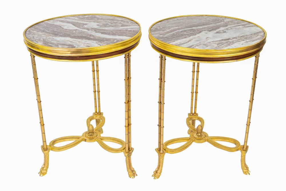 PAIR OF LOUIS XVI STYLE GILT BRONZE 336eb3