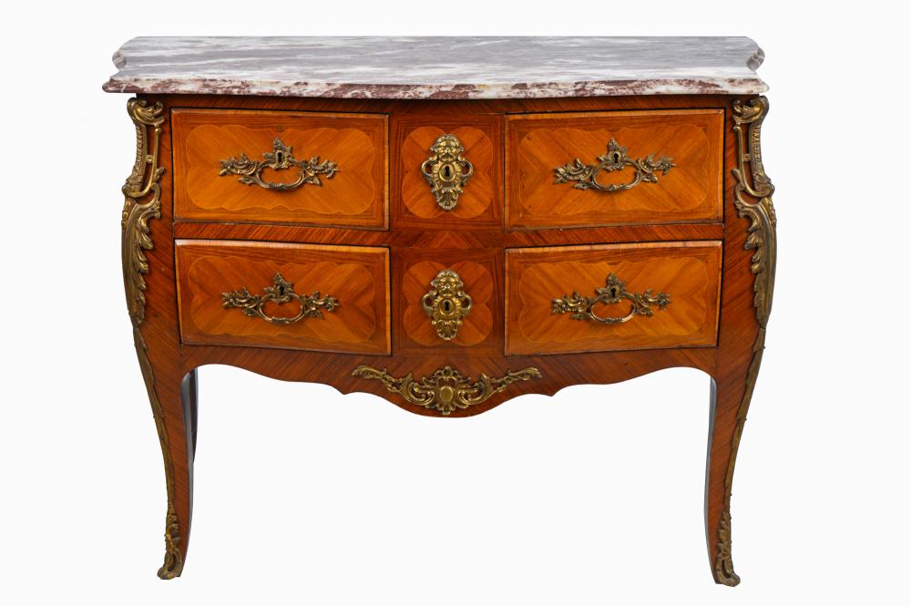 FRENCH ORMOLU-MOUNTED MARQUETRY-INLAID
