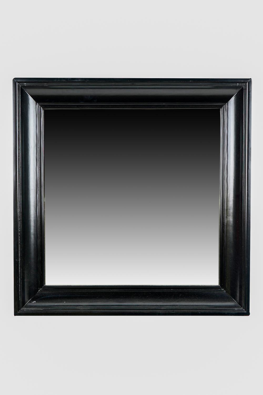 SQUARE WALL MIRRORebony painted 336fb2