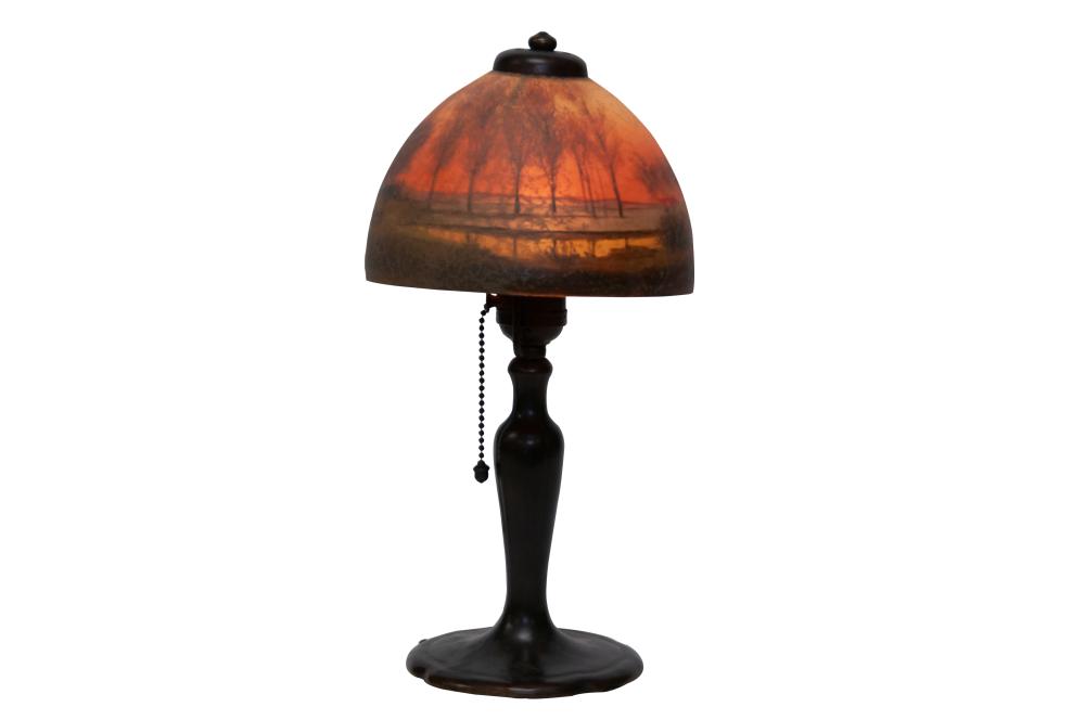 HANDEL SUNSET LANDSCAPE DESK LAMPcirca