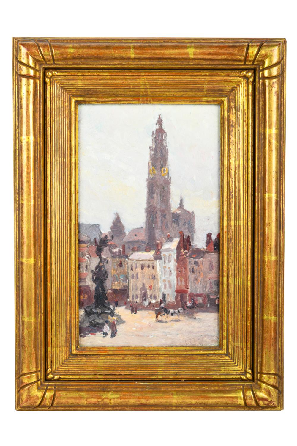 COLIN CAMPBELL COOPER ANTWERP oil 33700a