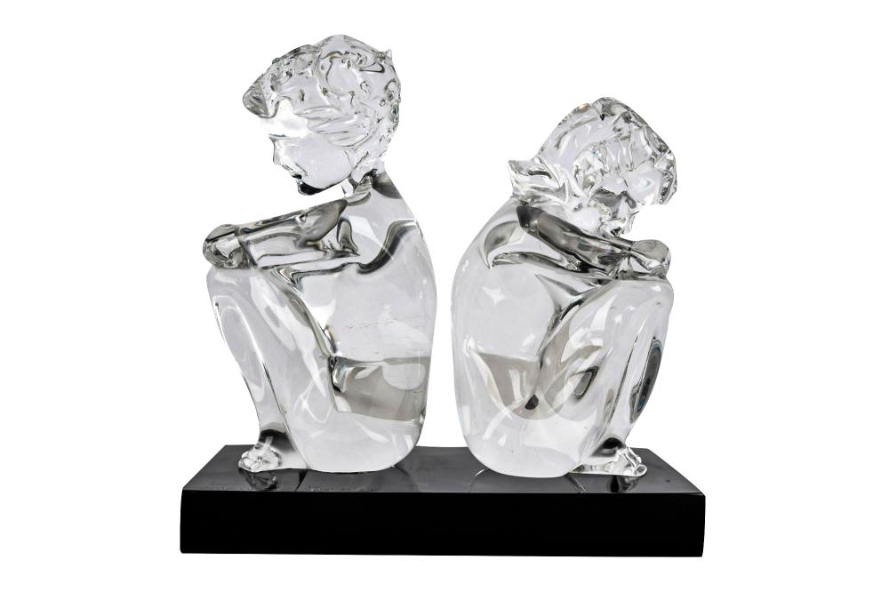 LOREDANO ROSIN: "TWO KNEELING CHILDREN"molded