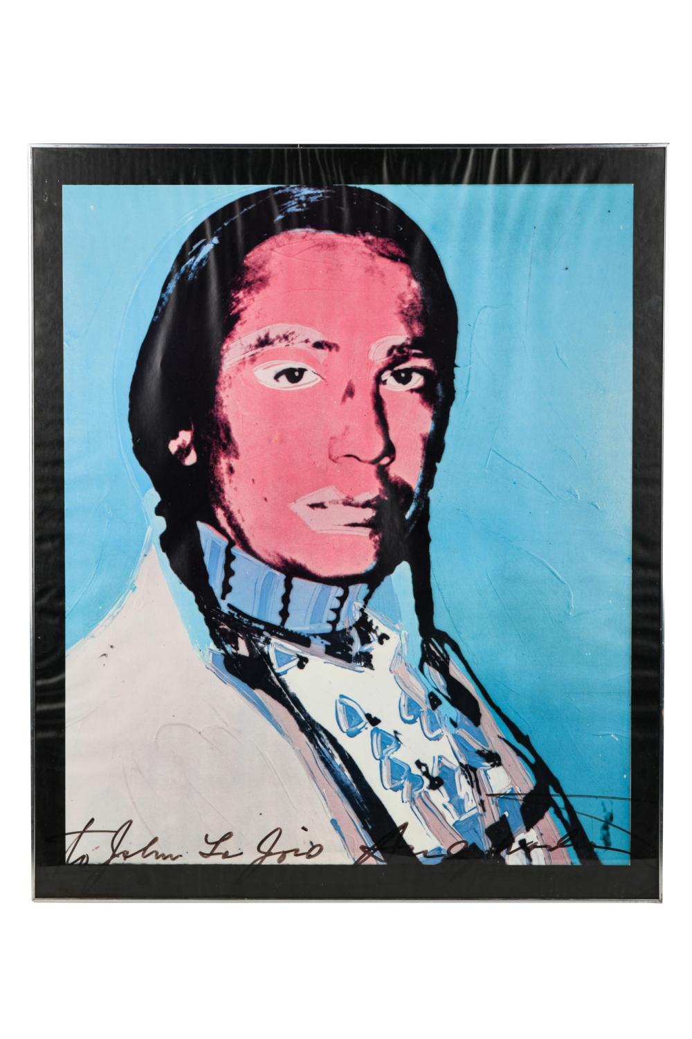 ANDY WARHOL 1928 1987 POSTERsigned 337037