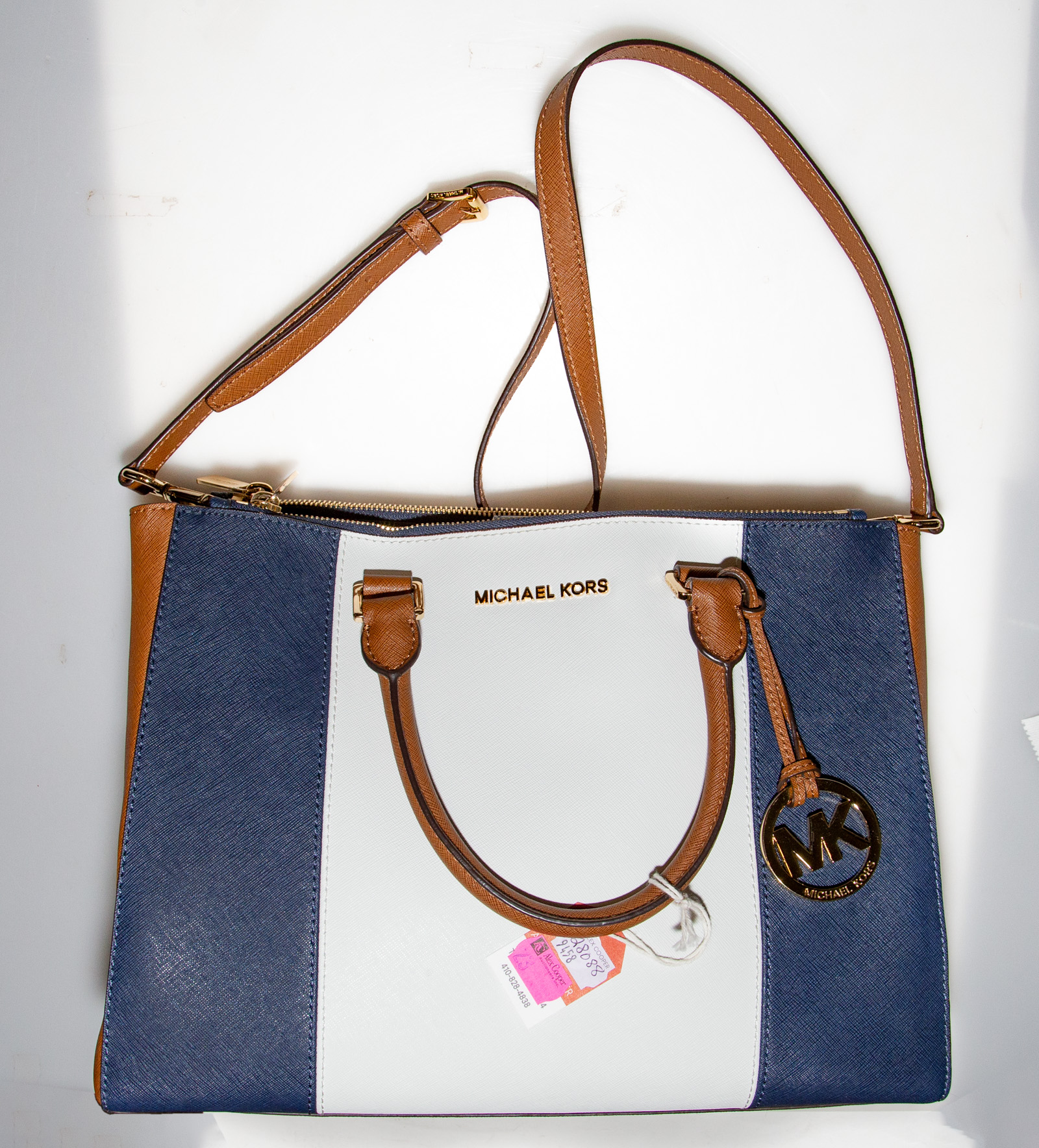 MICHAEL KORS COATED CANVAS HANDBAG