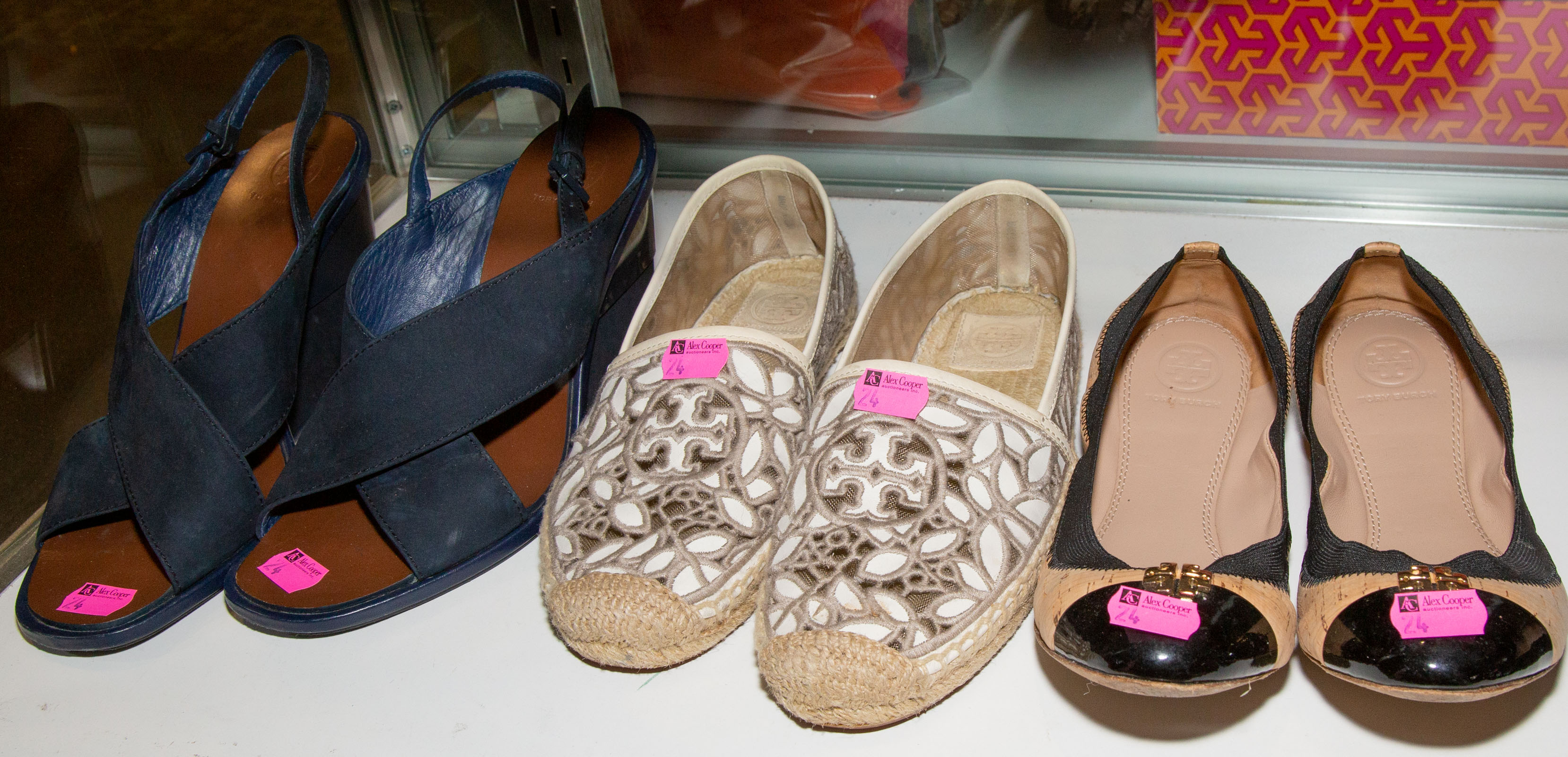 THREE PAIRS TORY BURCH SHOES all