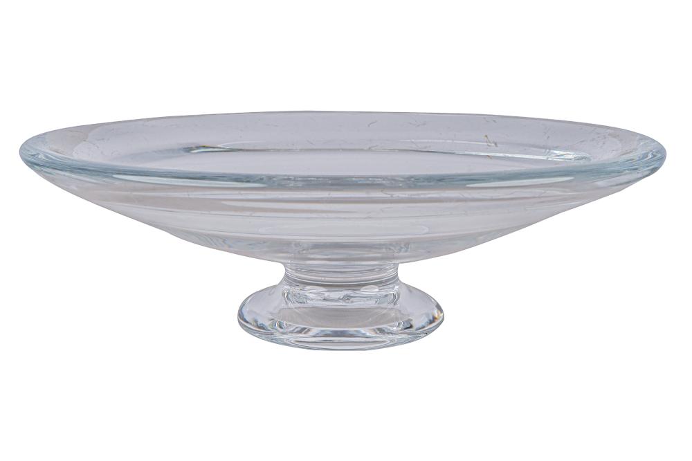 SIMON PEARCE GLASS FOOTED BOWLsigned 33707c