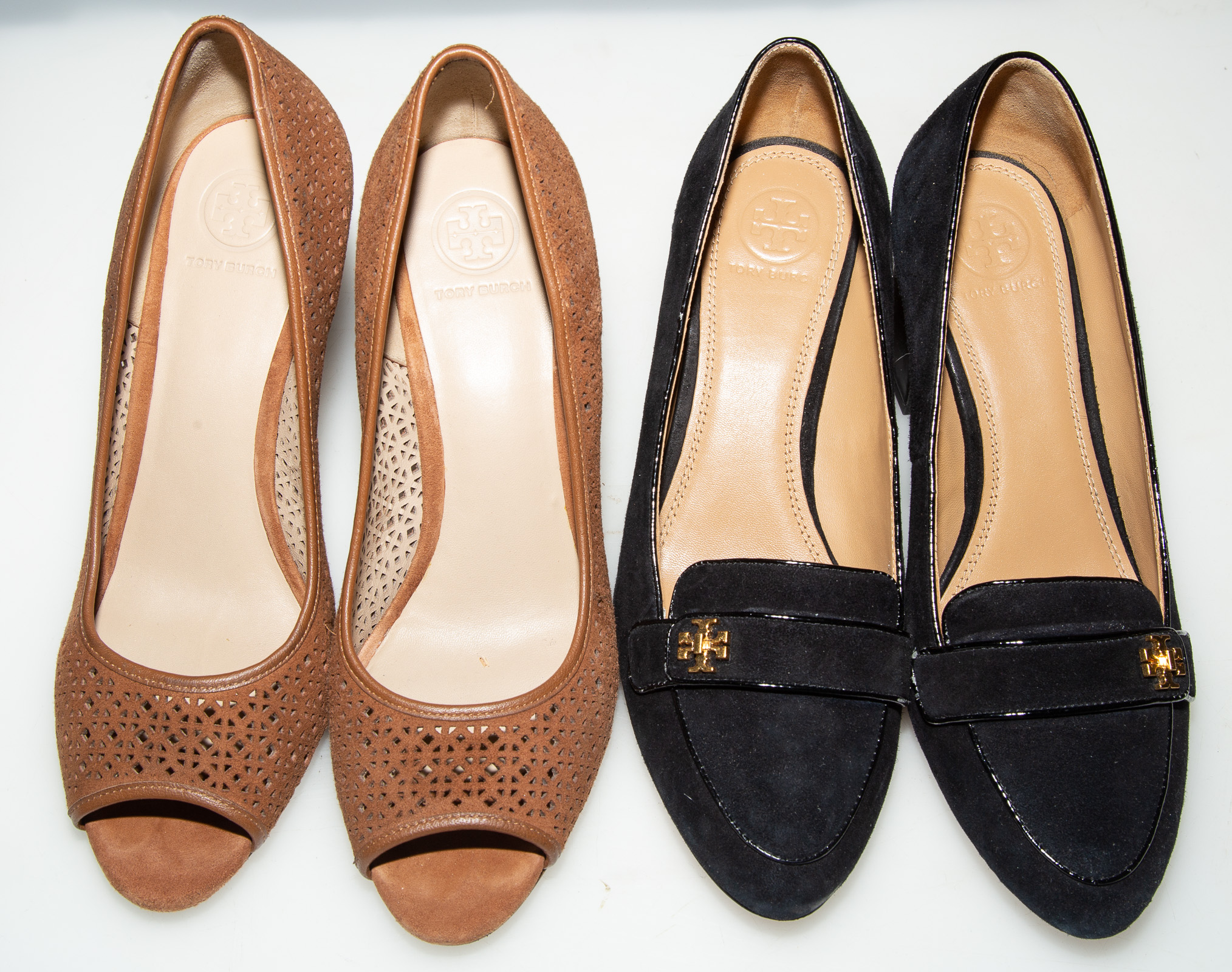 TWO PAIRS TORY BURCH SHOES both