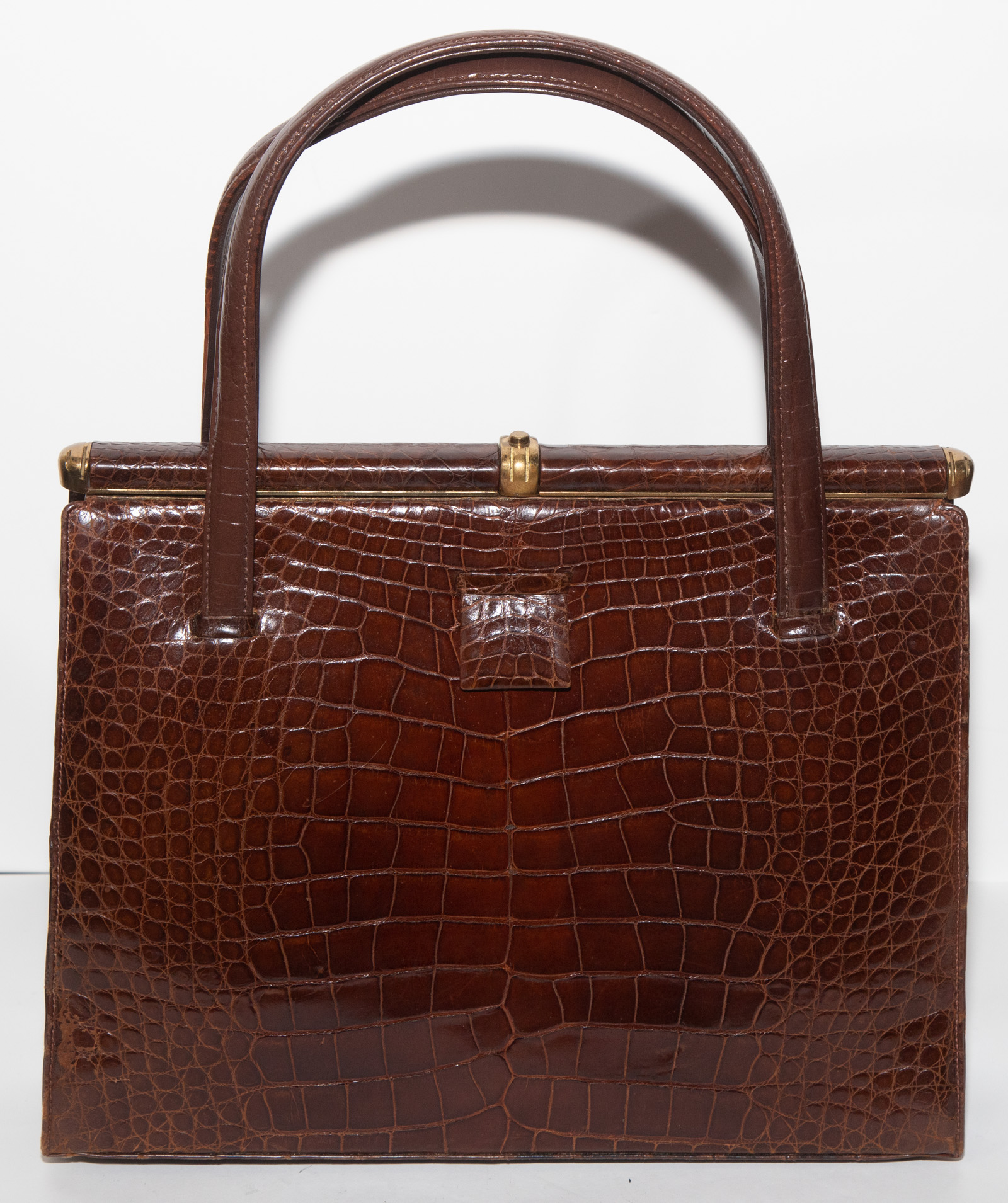 LUCILLE DE PARIS BROWN ALLIGATOR