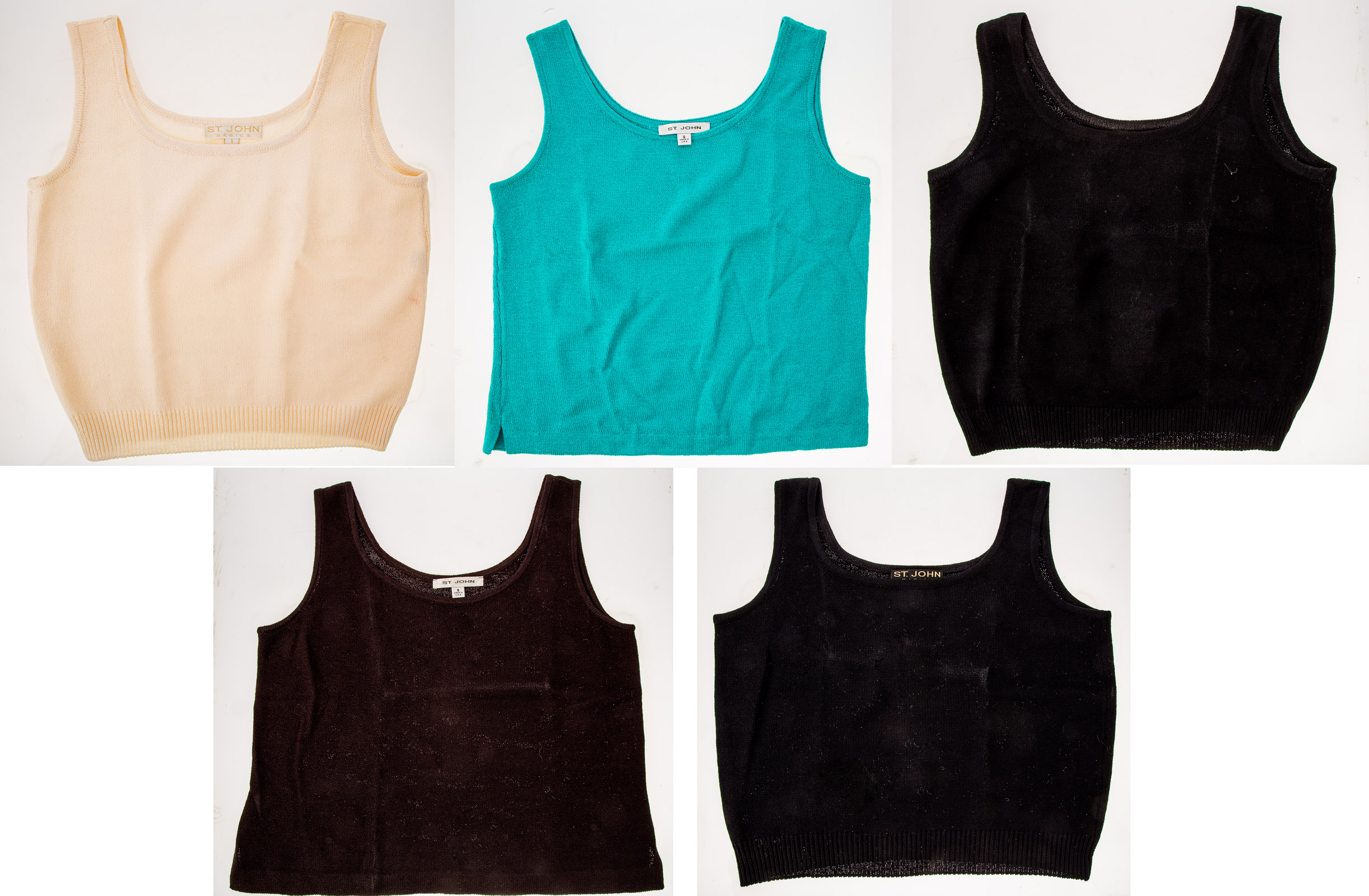 FIVE ST. JOHN SLEEVELESS SWEATER