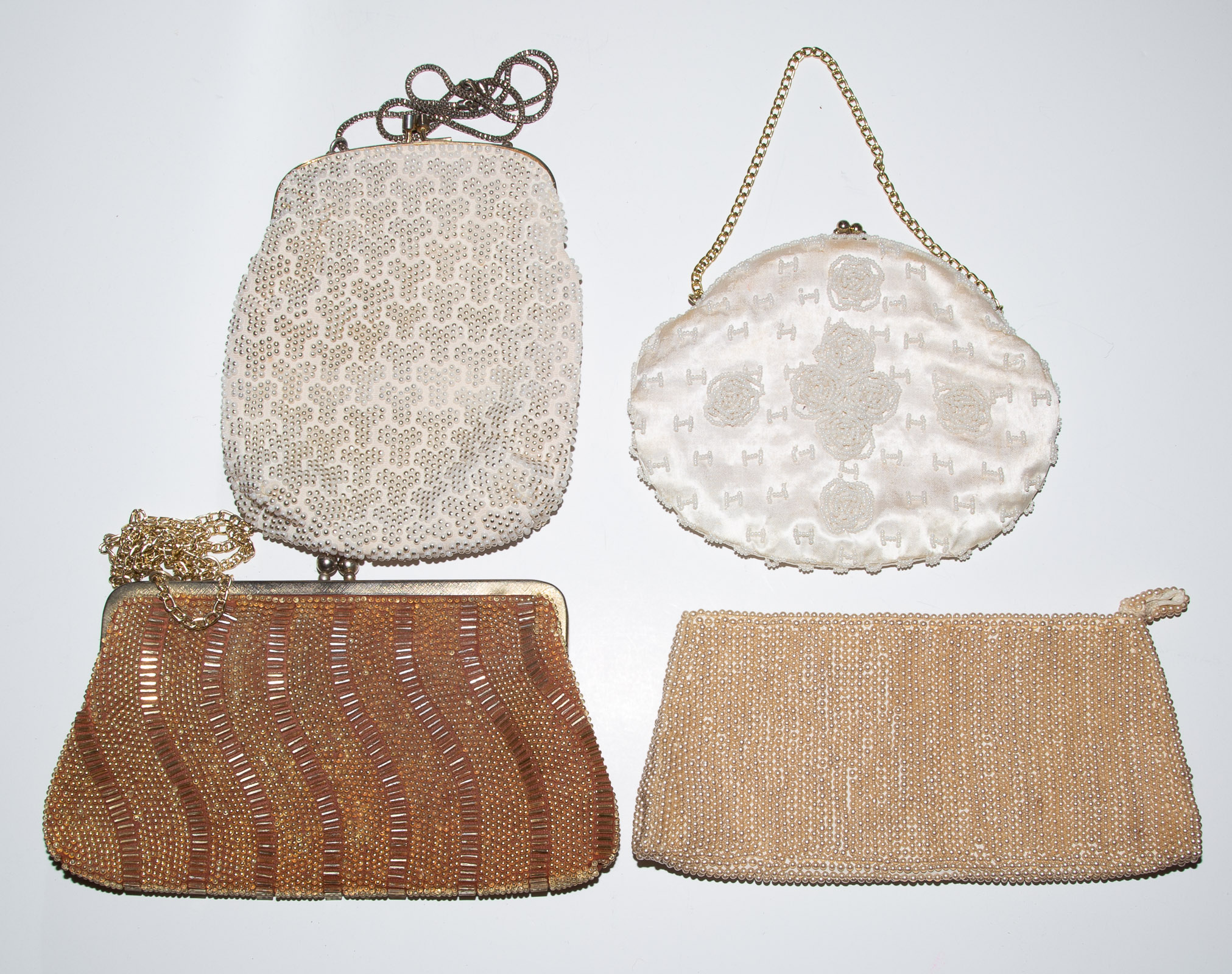 FOUR BEADED EVENING BAGS largest 3370df