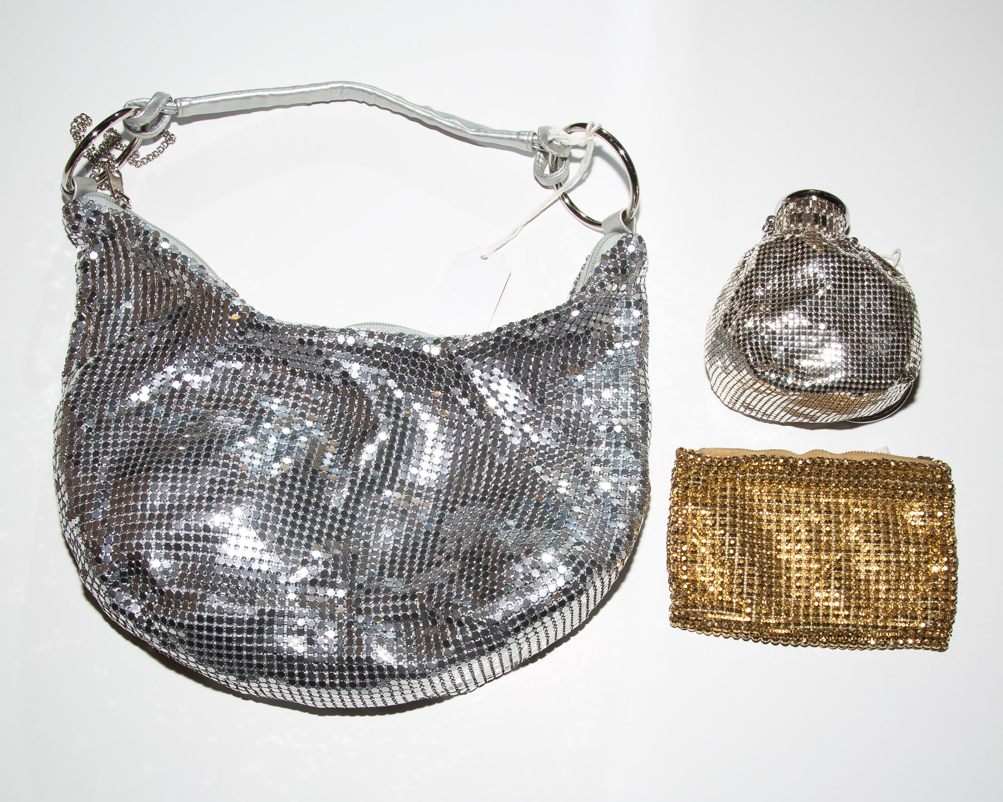 WHITING & DAVIS SILVER MESH EVENING