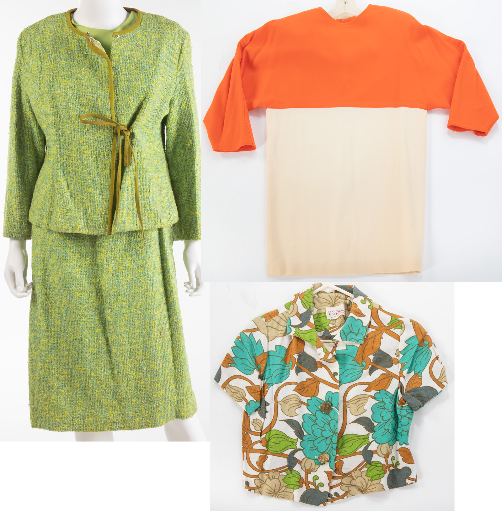 THREE PIECES VINTAGE CLOTHING including