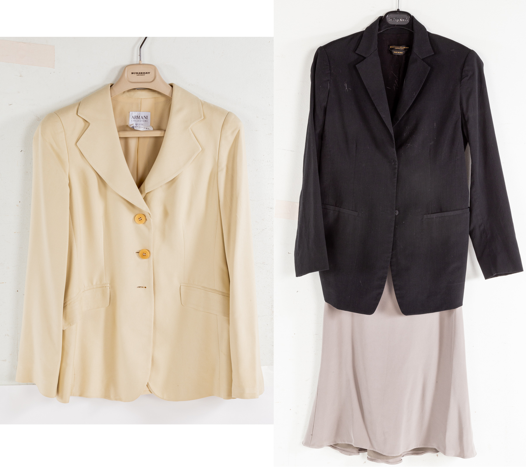 A COLLECTION OF JACKETS AND SKIRT
