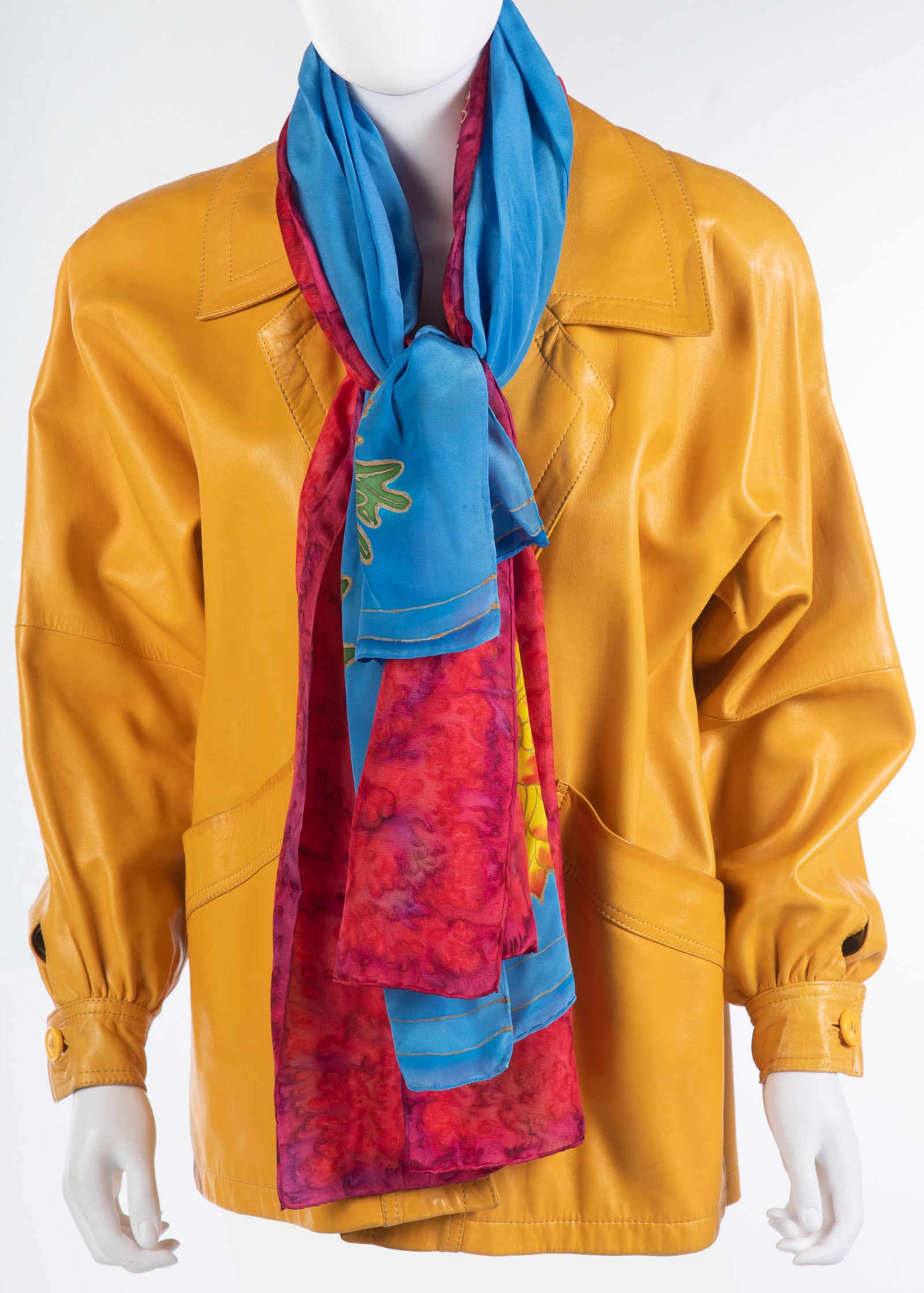 LOEWE YELLOW LEATHER JACKET made 337153