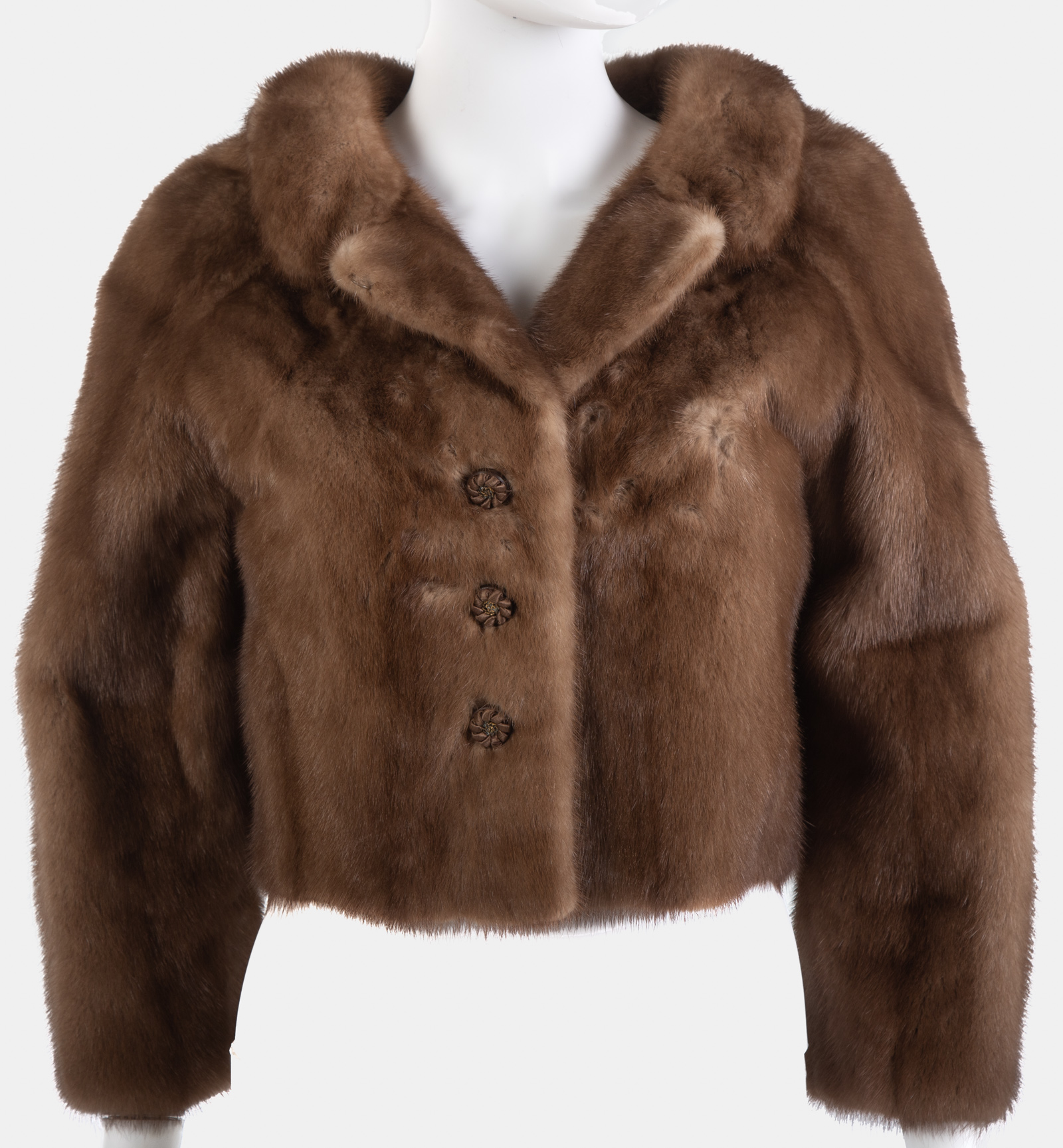 VINTAGE CROPPED FUR COAT by Faulkes.