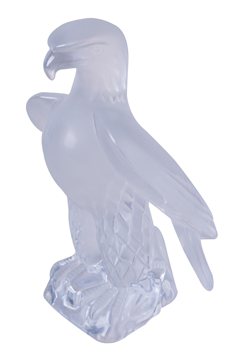 LALIQUE GLASS LIBERTY EAGLEsigned 3371b5