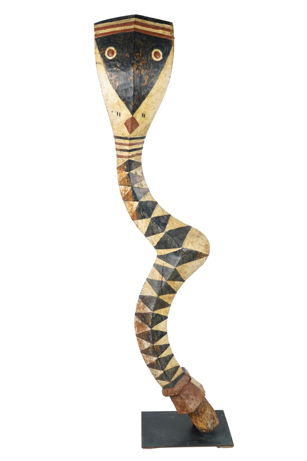 PAPUA NEW GUINEAN CARVED PAINTED 3371c0