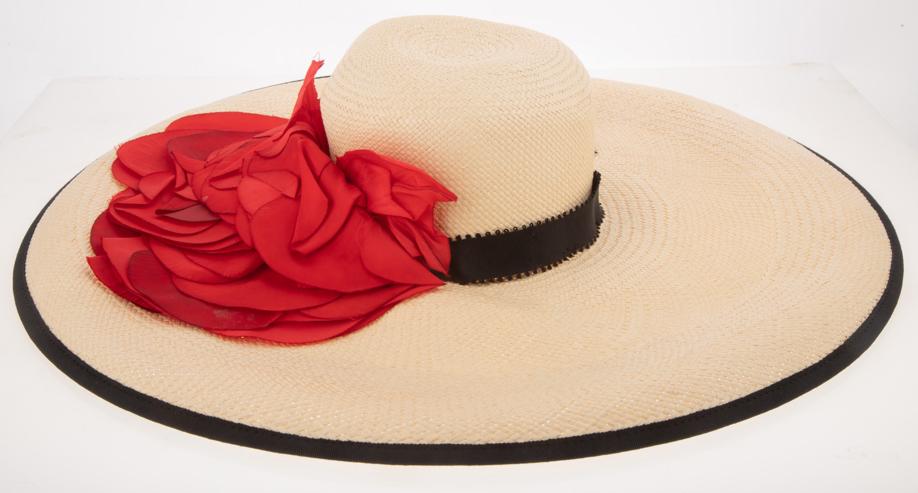 LARGE YVONNE LAFLEUR STRAW HAT