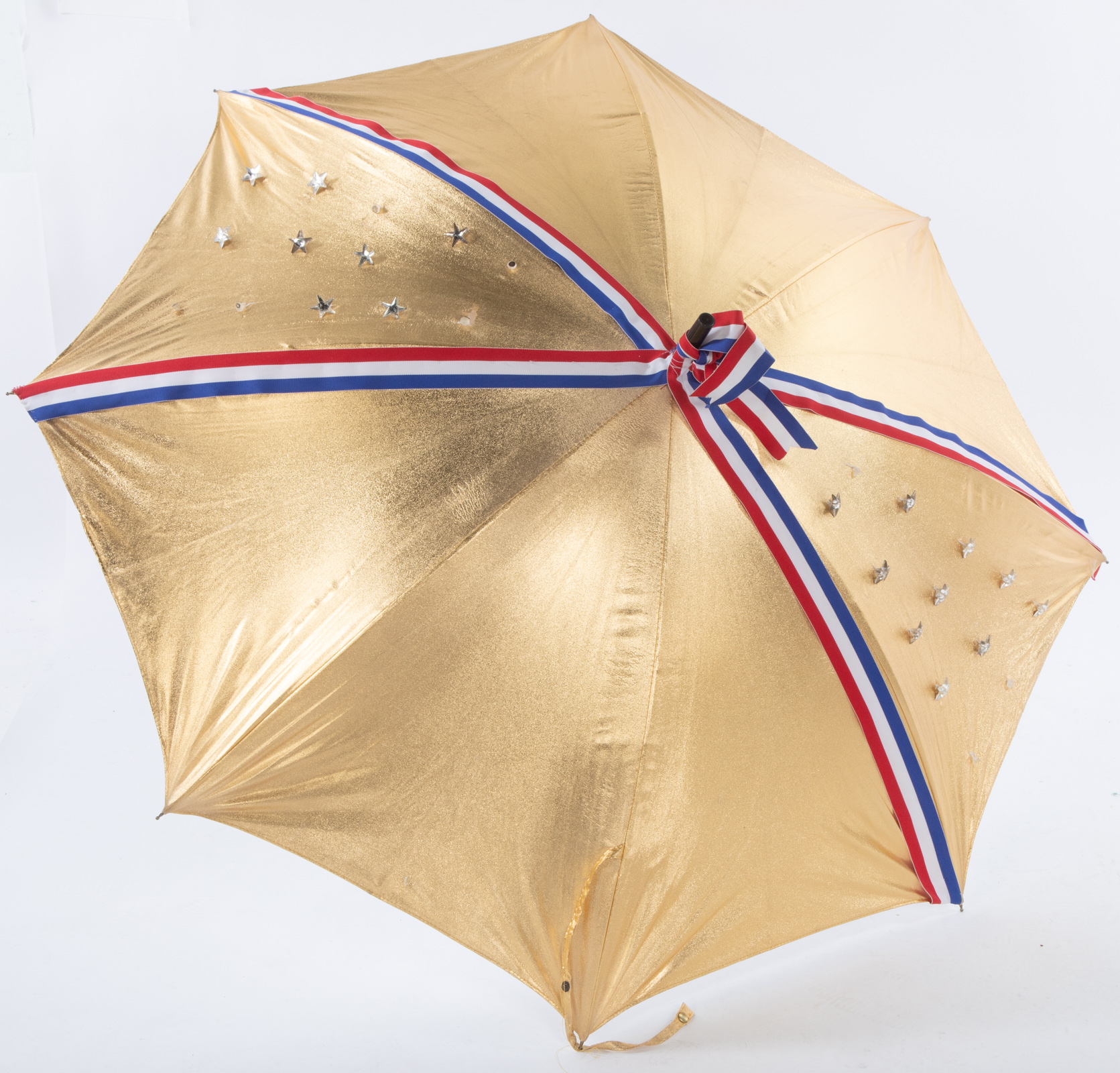 CHRISTIAN DIOR GOLD LAME PARAPLUIE with