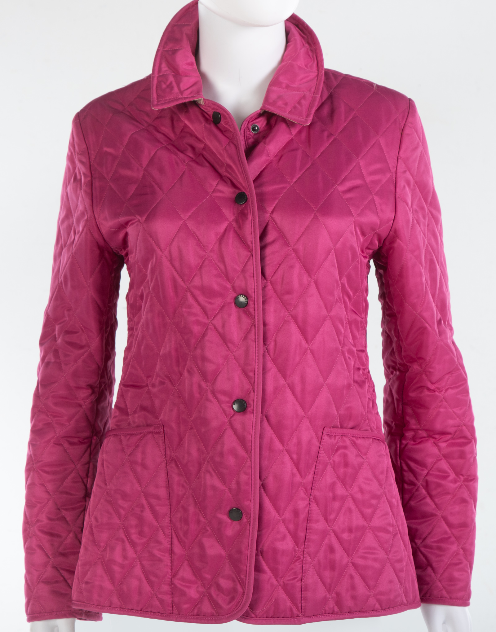 BURBERRY PINK QUILTED JACKET Made