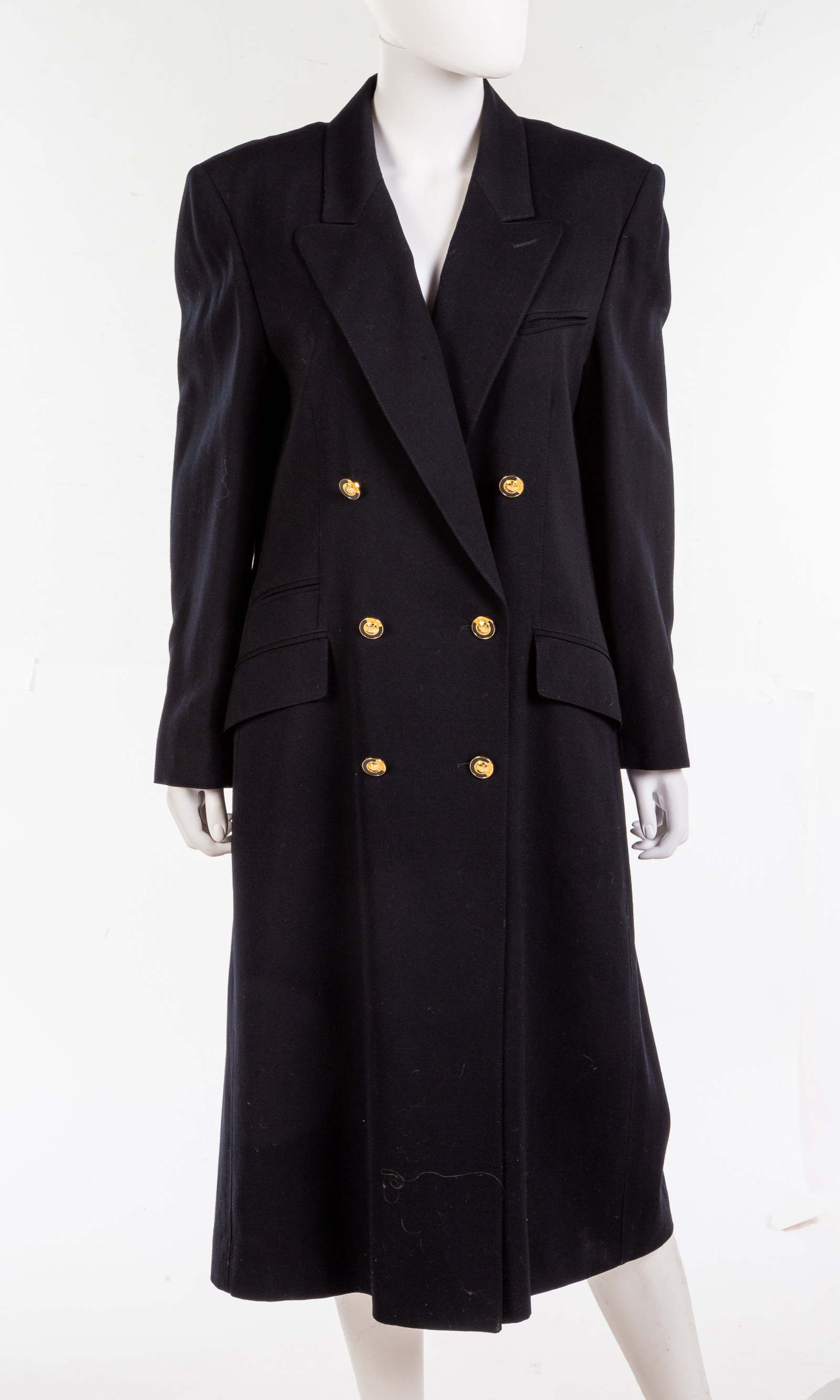 LOUIS FERAUD DESIGNER LONG COAT 33724a