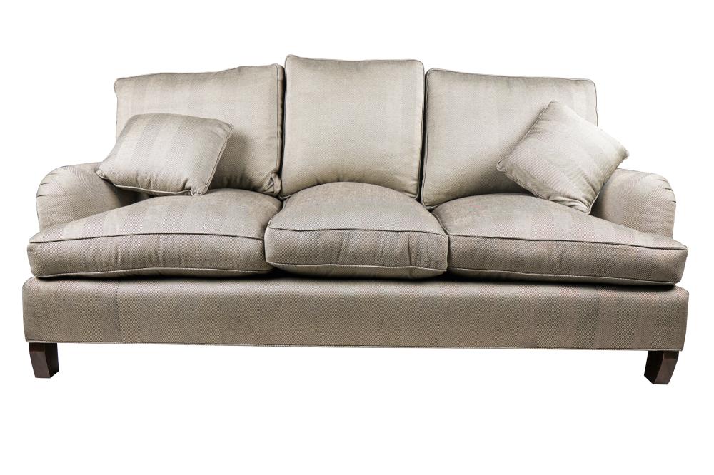 UPHOLSTERED SOFAwith grey and black 33729e