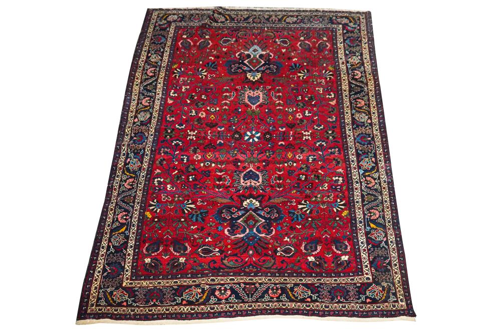 PERSIAN RED & BLUE CARPETCondition: