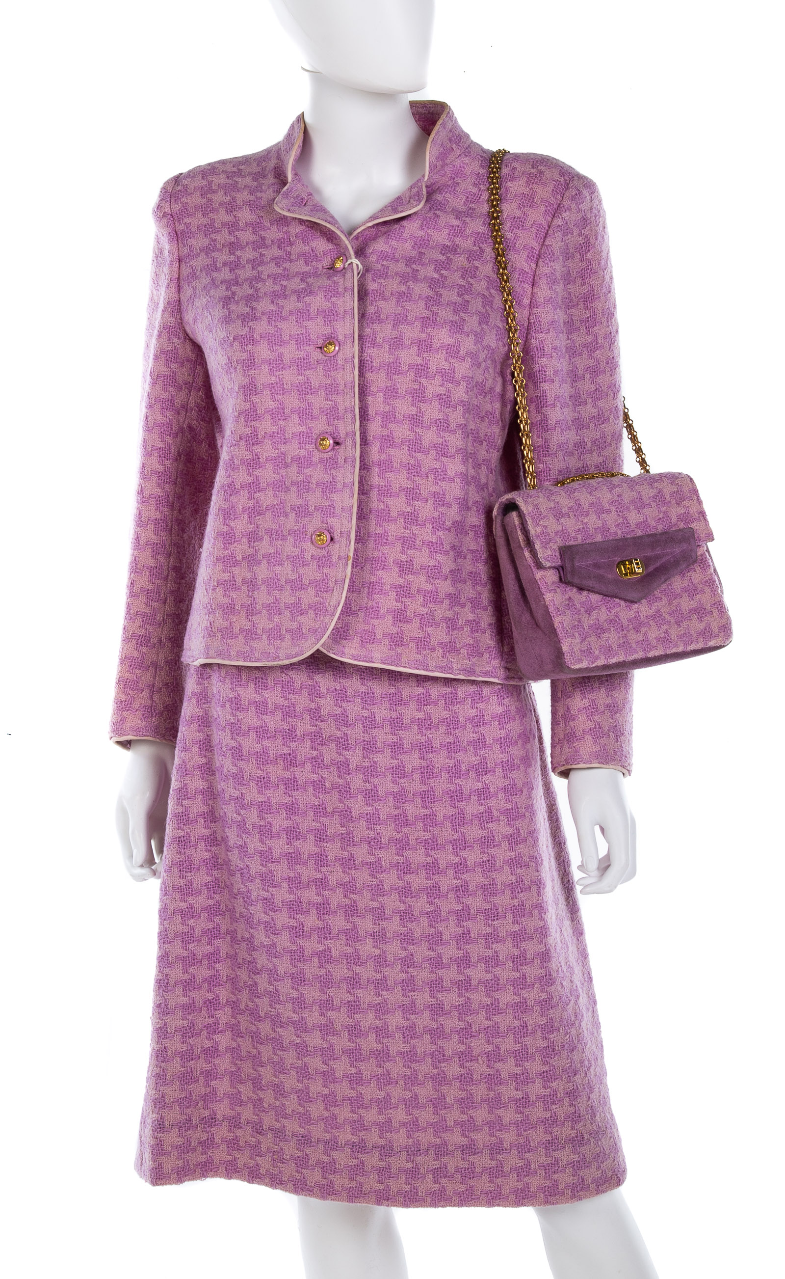 VINTAGE TWO PIECE WOOL SUIT Purple 3372d1