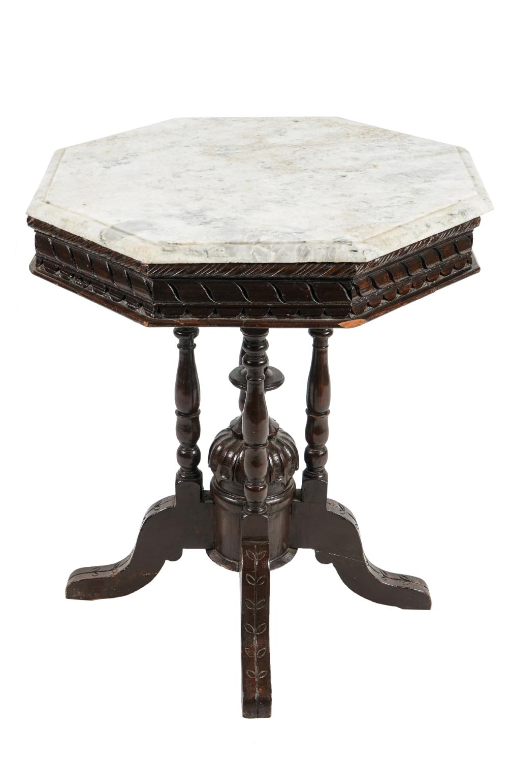 VICTORIAN MARBLE TOP OCCASIONAL 3372d2