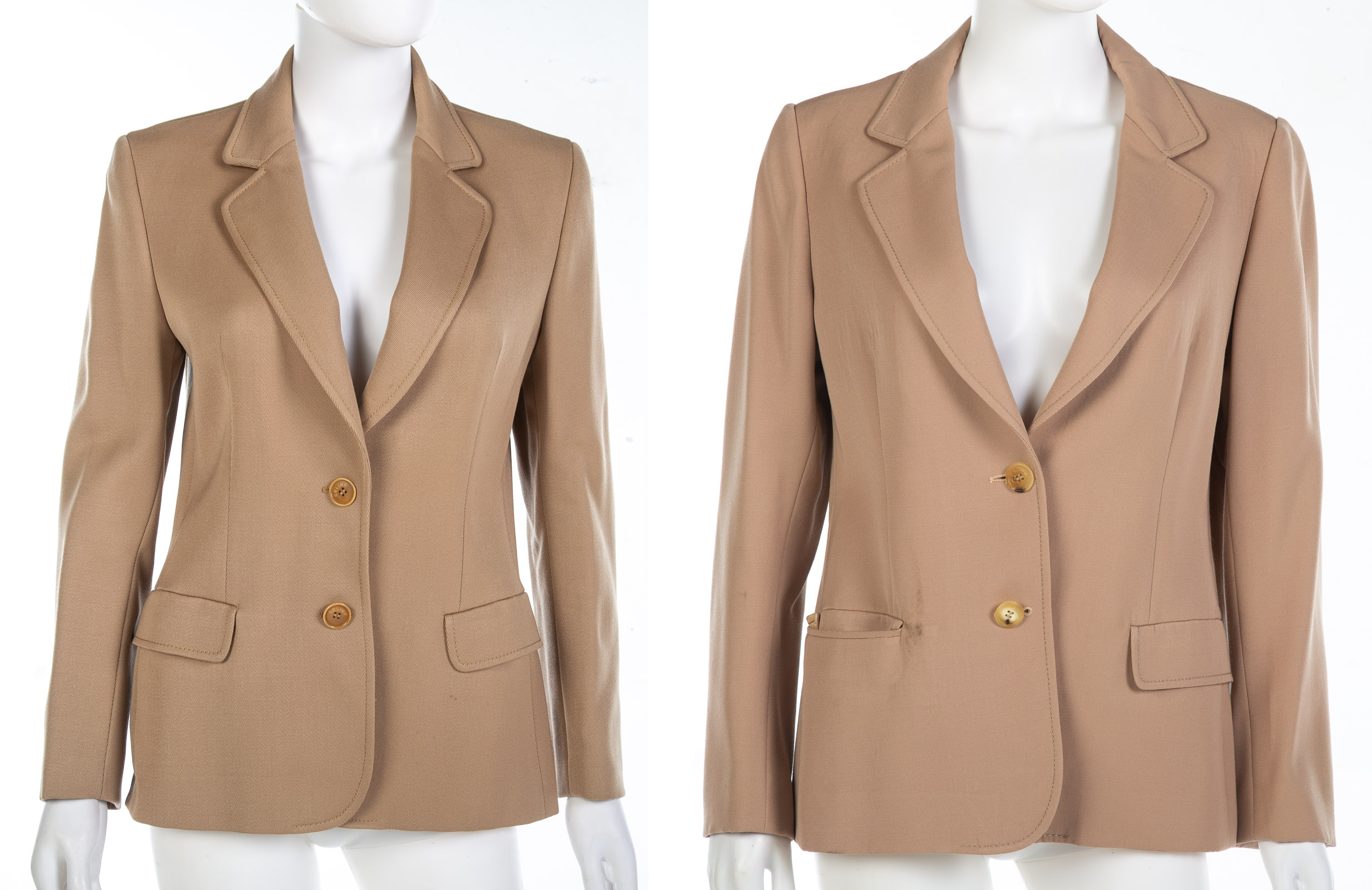 TWO VINTAGE CELINE WOOL JACKETS 3372eb