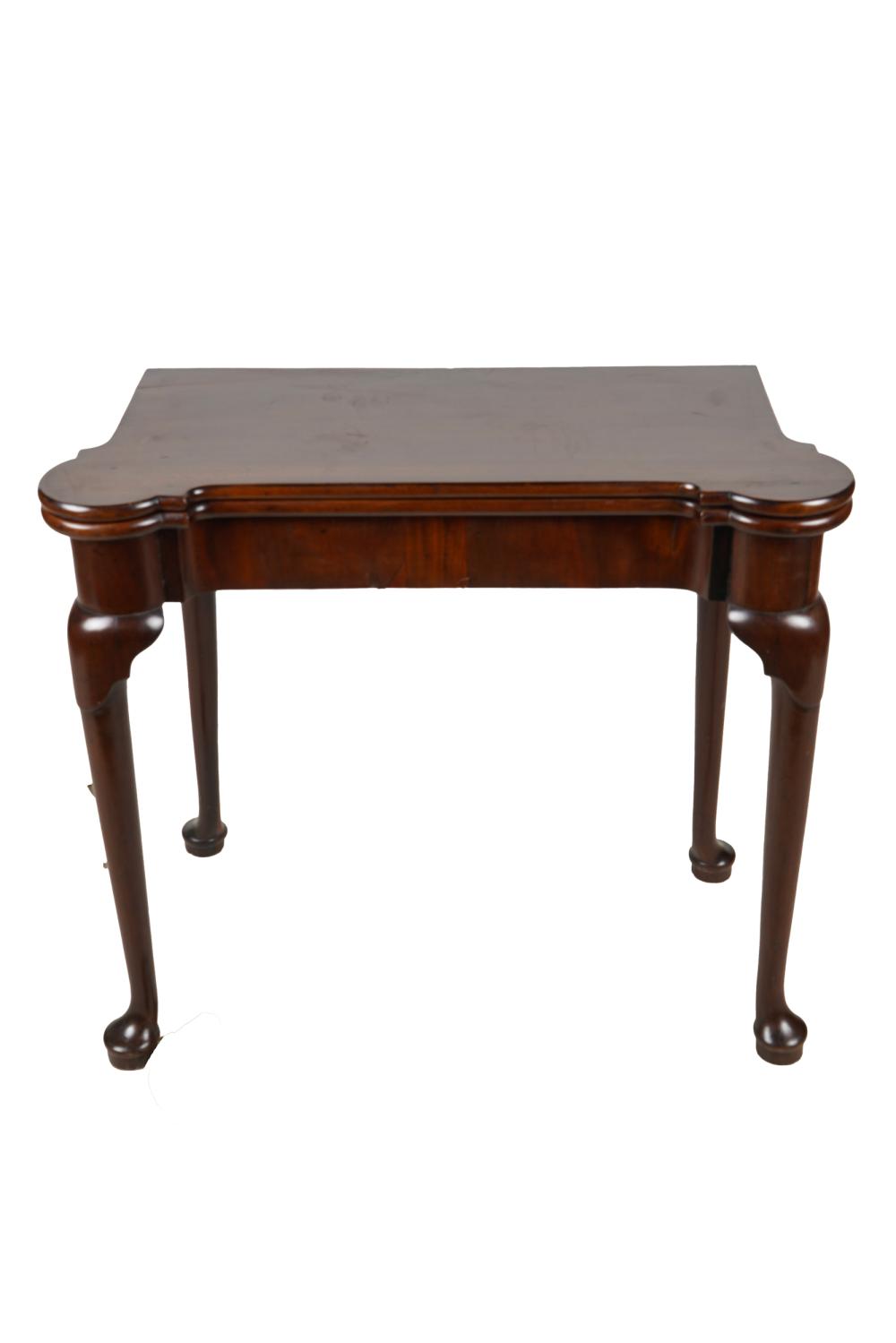 GEORGIAN STYLE FLIP TOP GAME TABLEmahogany  337307