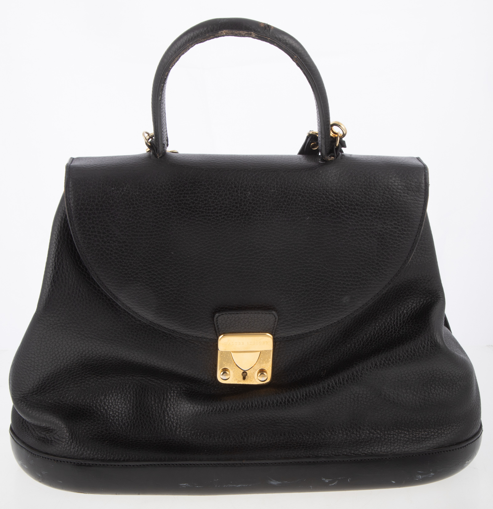 WALTER STEIGER BLACK LEATHER HANDBAG