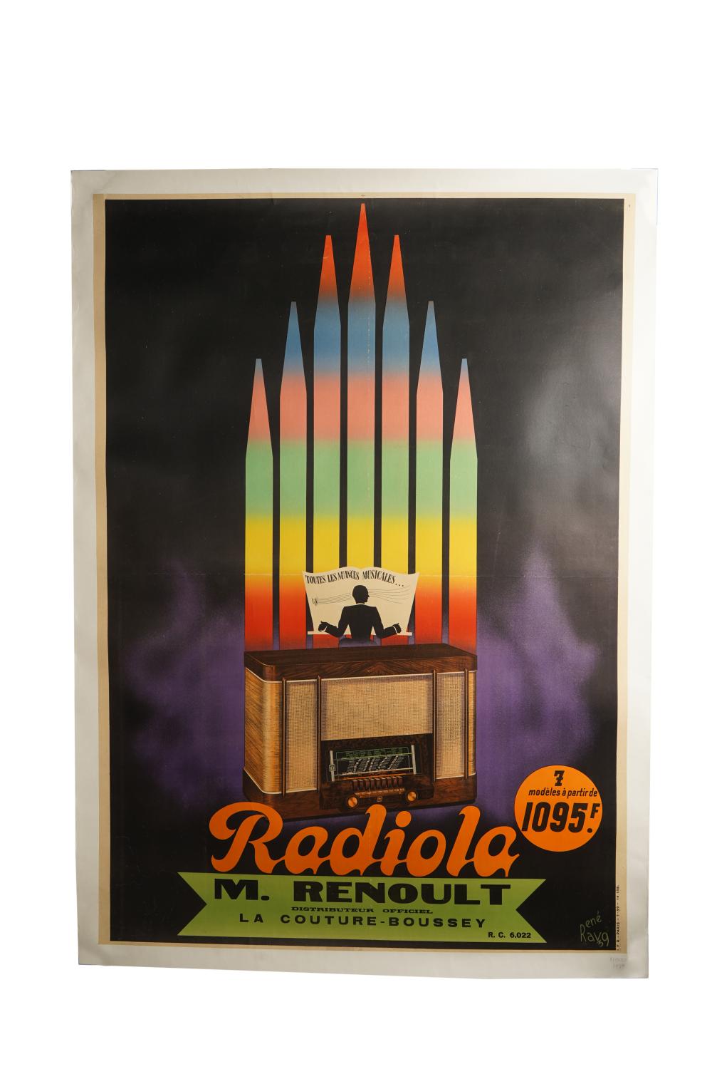 FRENCH RADIOLA POSTERreproduction