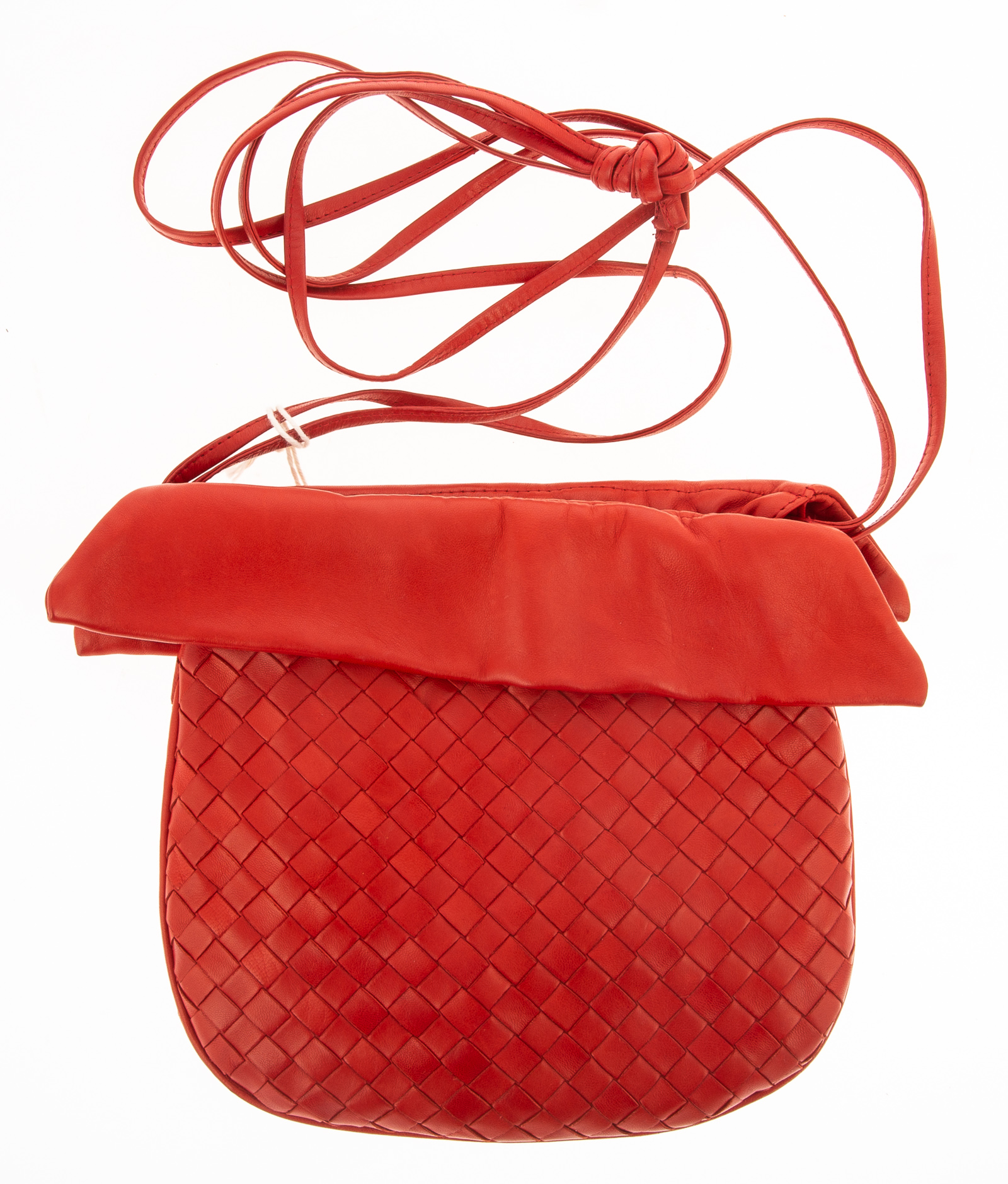 BOTTEGA VENETA RED LEATHER HANDBAG