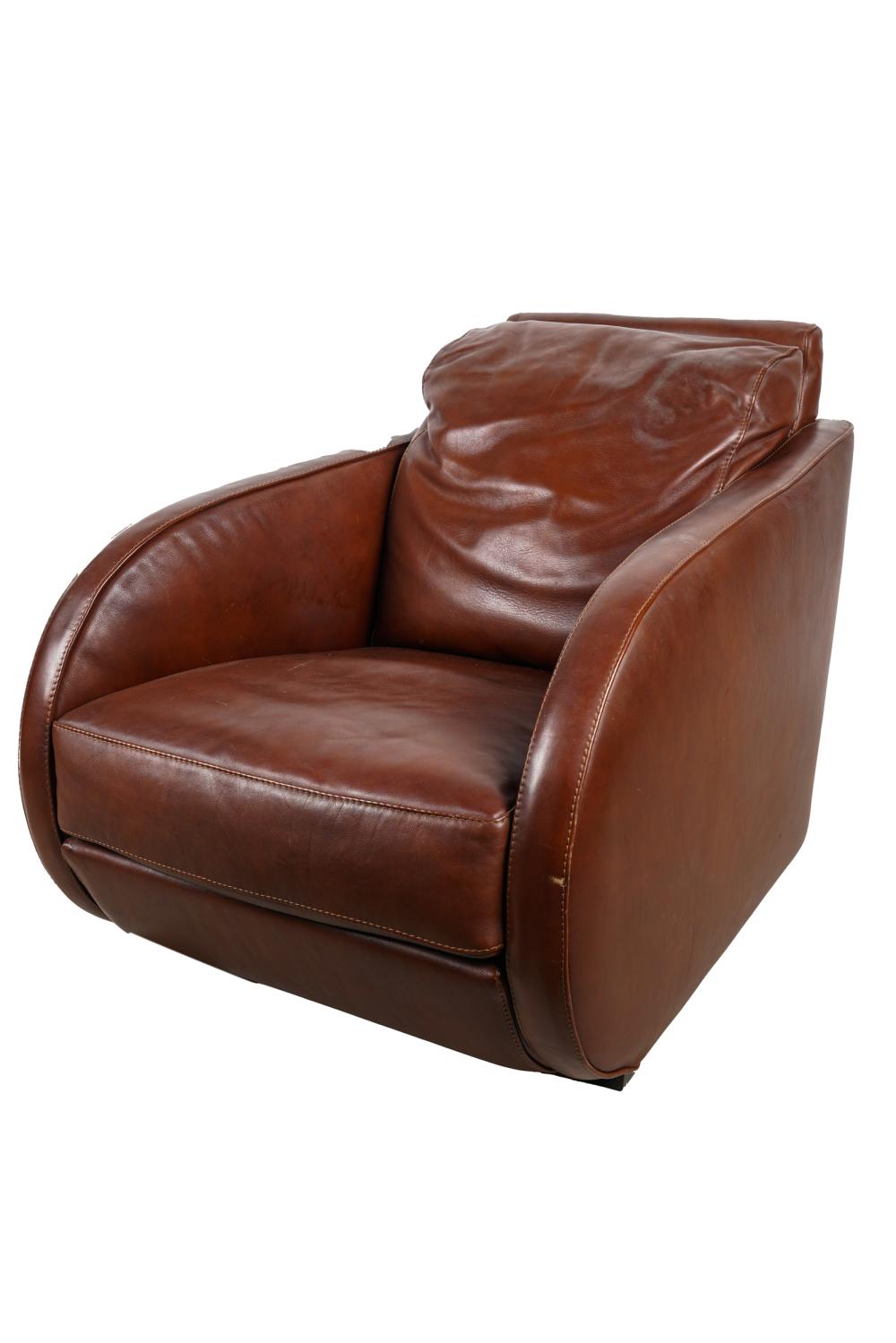 ROCHE BOBOIS LEATHER CLUB CHAIRCondition: