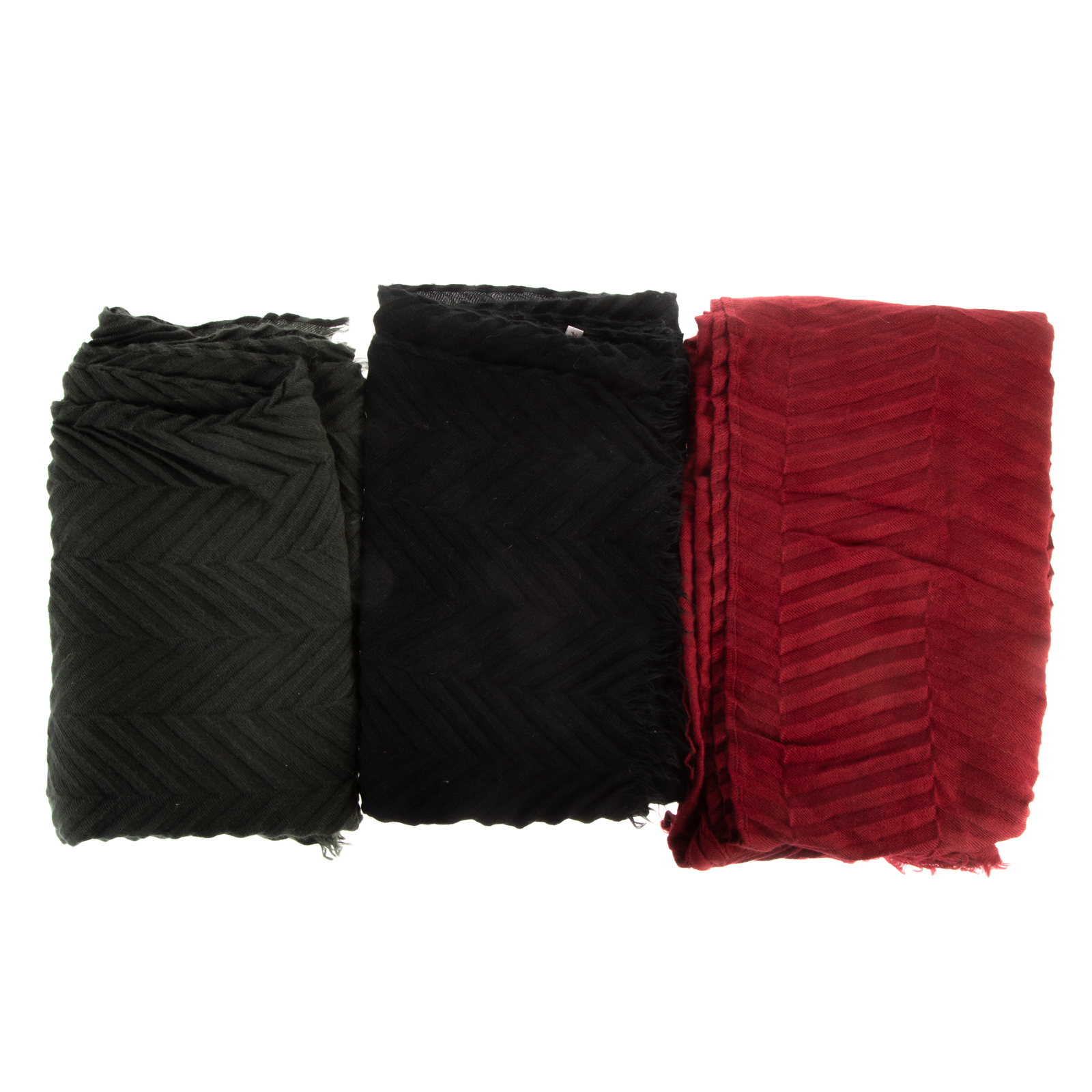 THREE CASHMERE SCARVES .