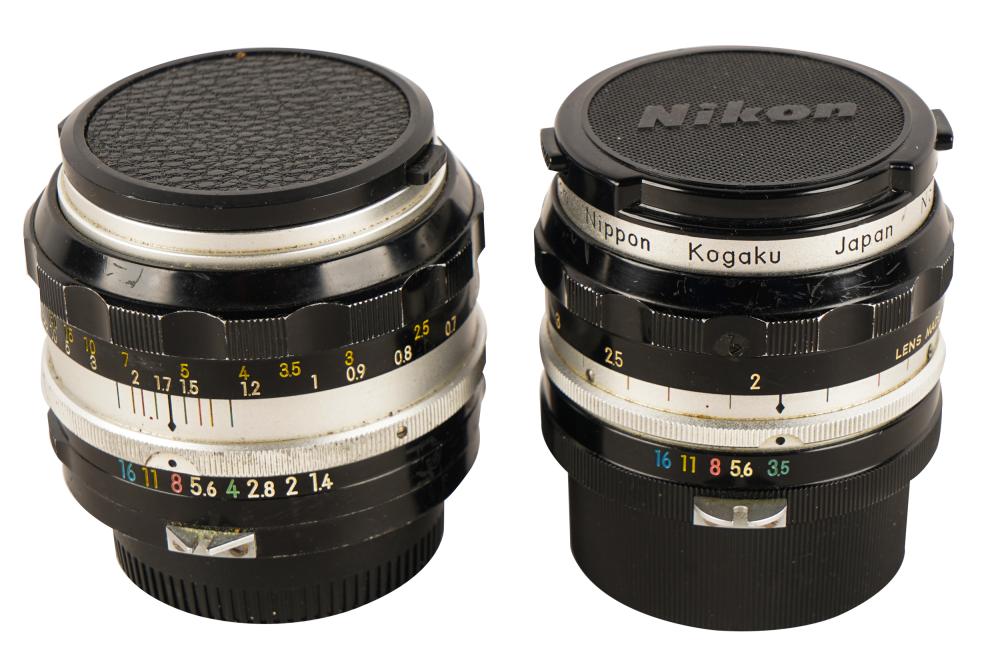 TWO NIKKOR CAMERA LENSESComrpising