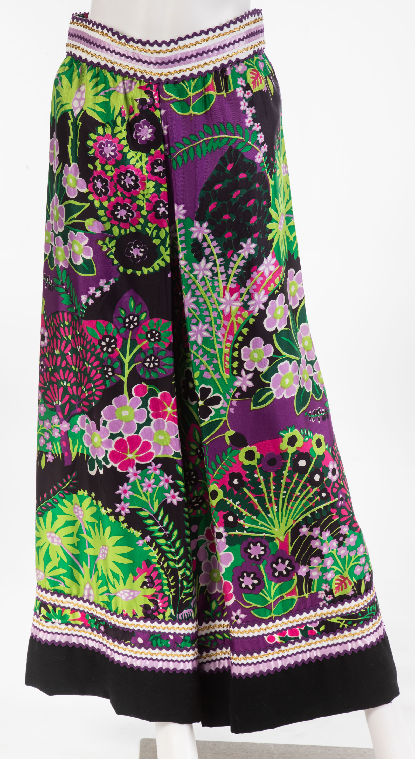 FLORAL PALAZZO PANTS Decorative