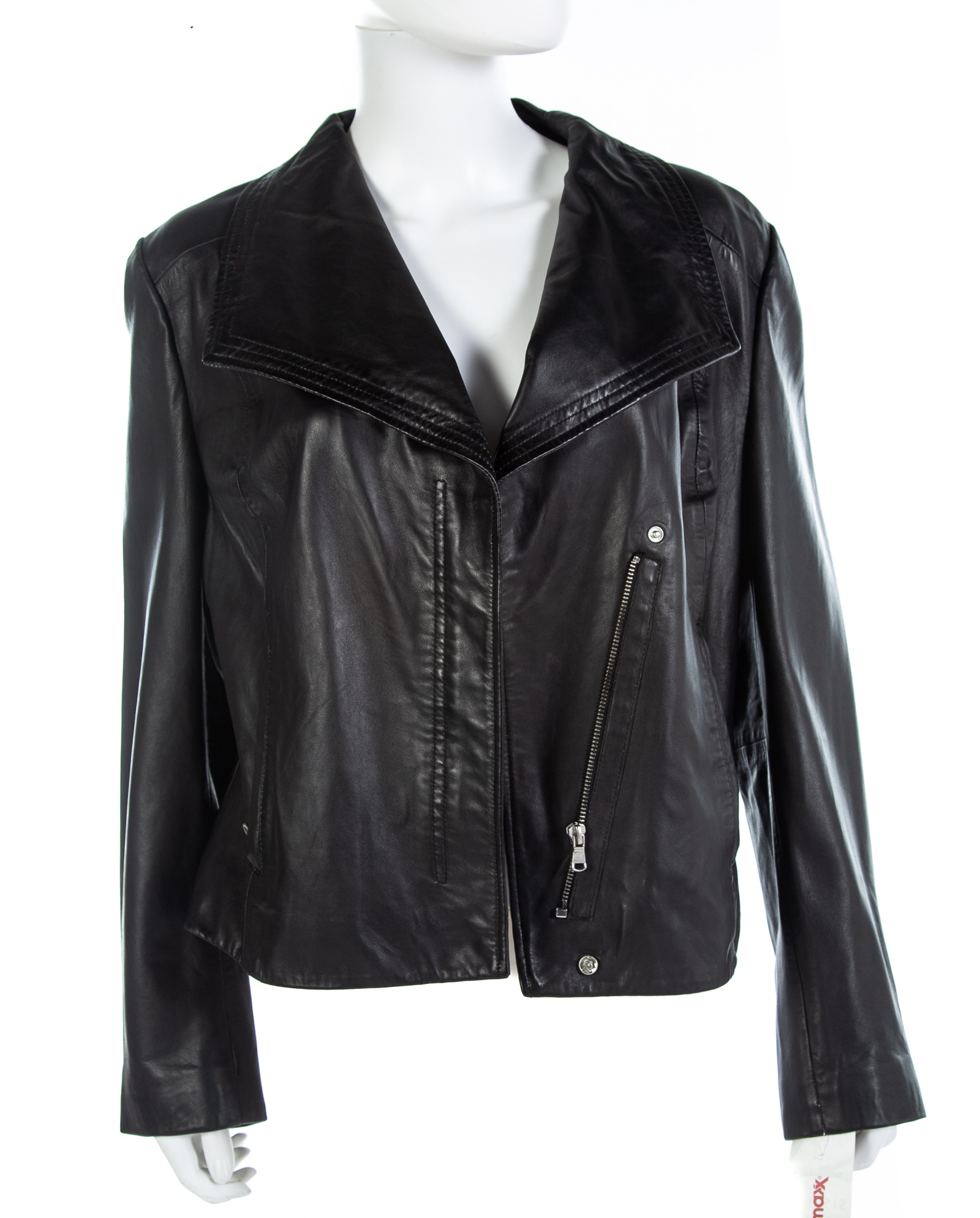 BADGLEY MISCHKA BLACK LEATHER JACKET 337459