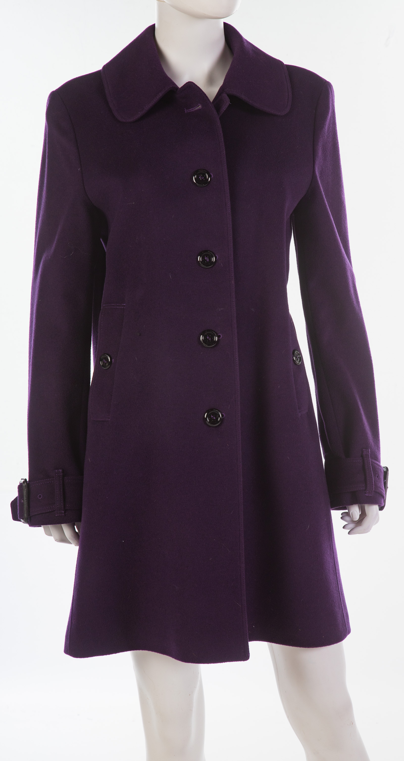 BURBERRY PURPLE WOOL AND CASHMERE 3374b9
