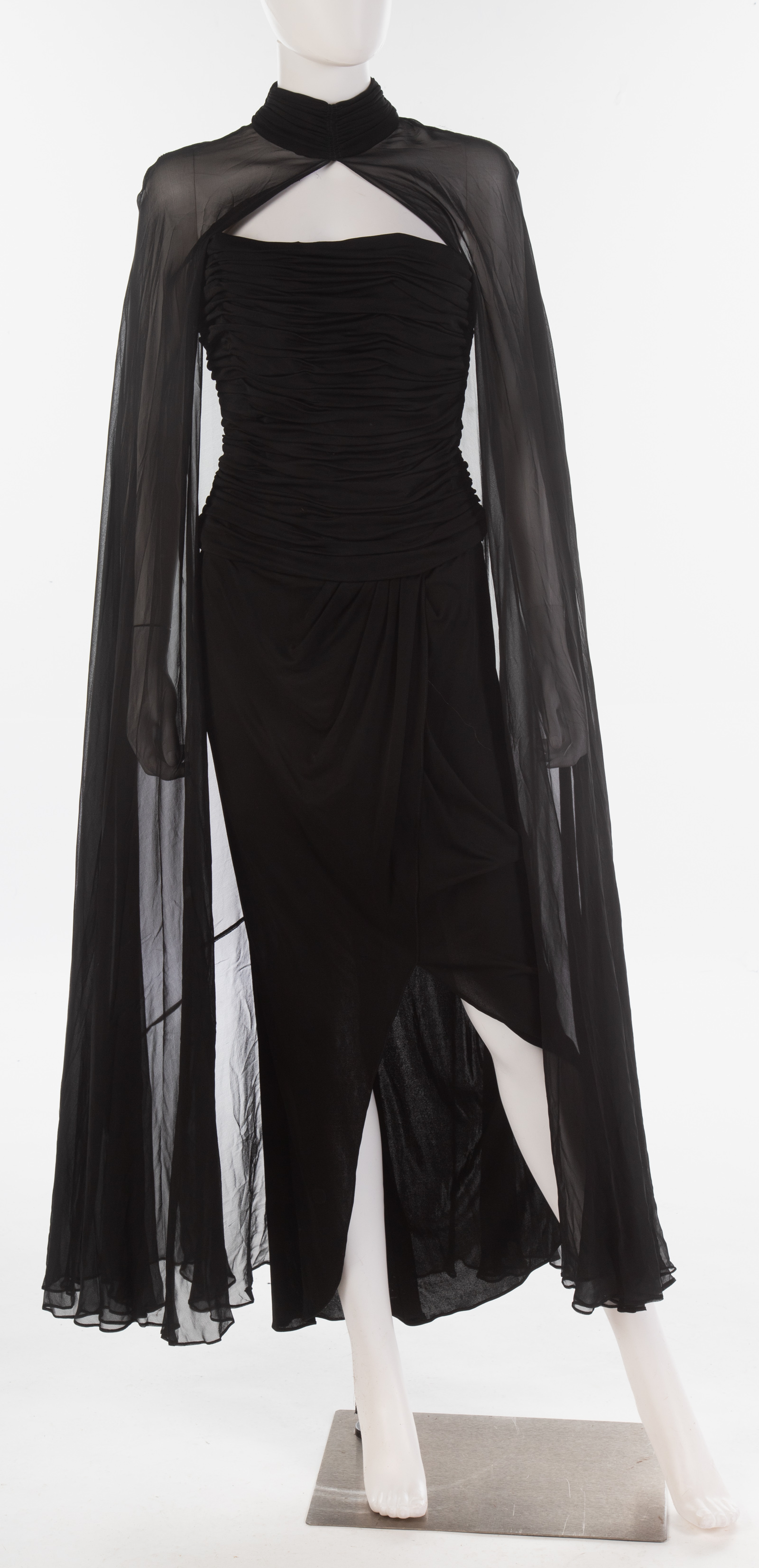 FERNANDO PENA BLACK STRAPLESS DRESS