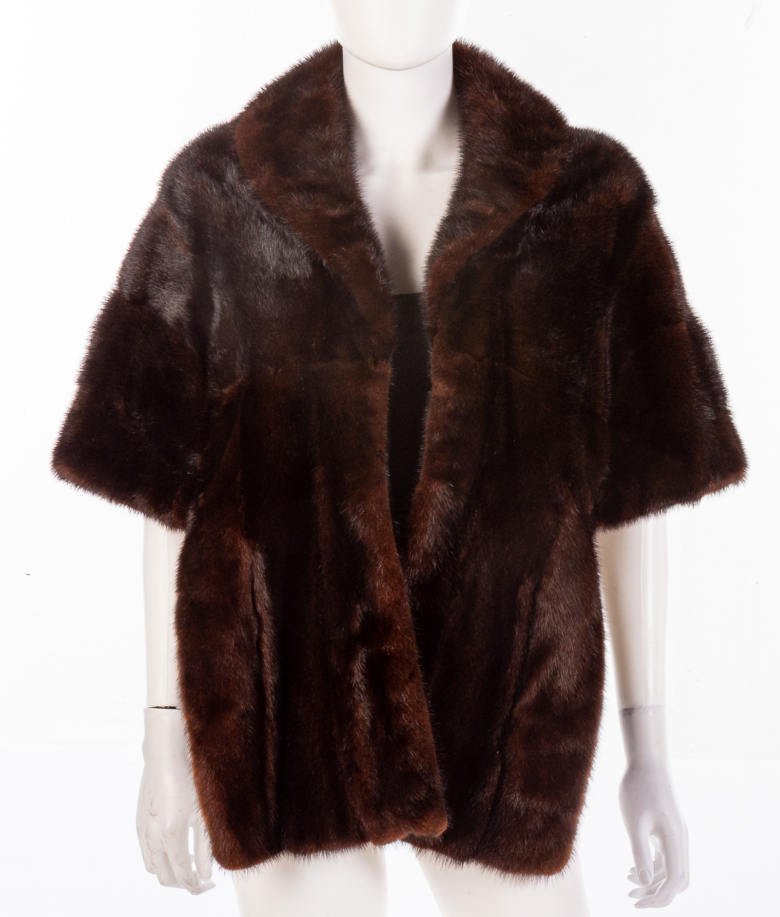 VINTAGE BROWN MINK STOLE by J Allan