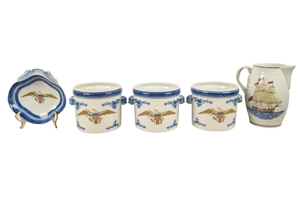 FIVE PIECES OF MOTTAHEDEH EXPORT STYLE 337511