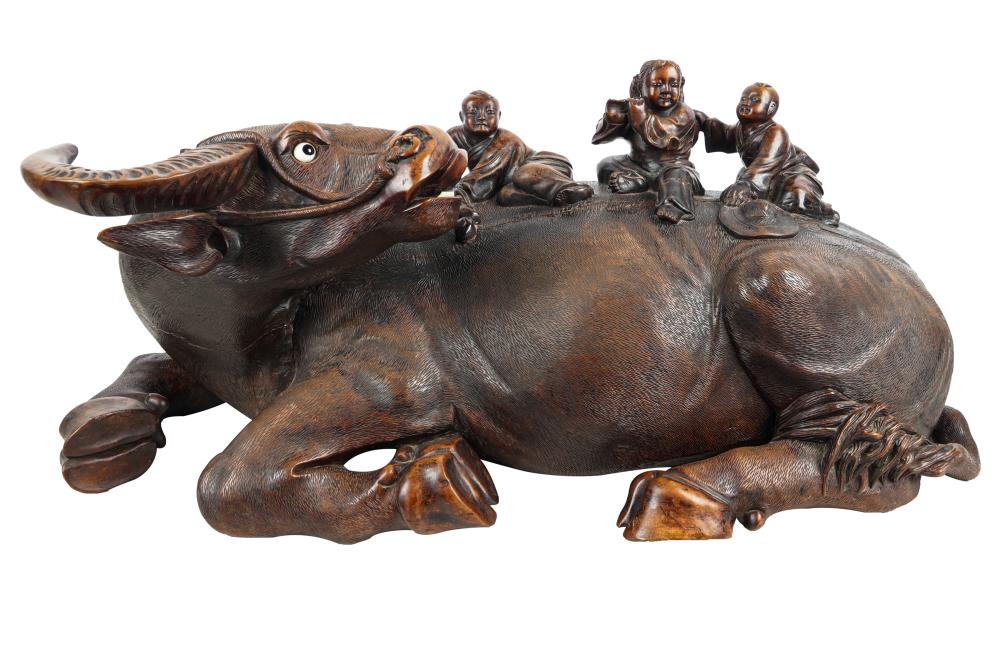 CHINESE CARVED WOOD OXCondition: