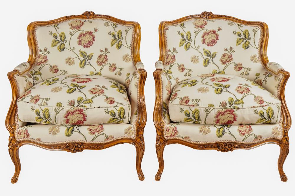 PAIR OF LOUIS XV CARVED FRUITWOOD