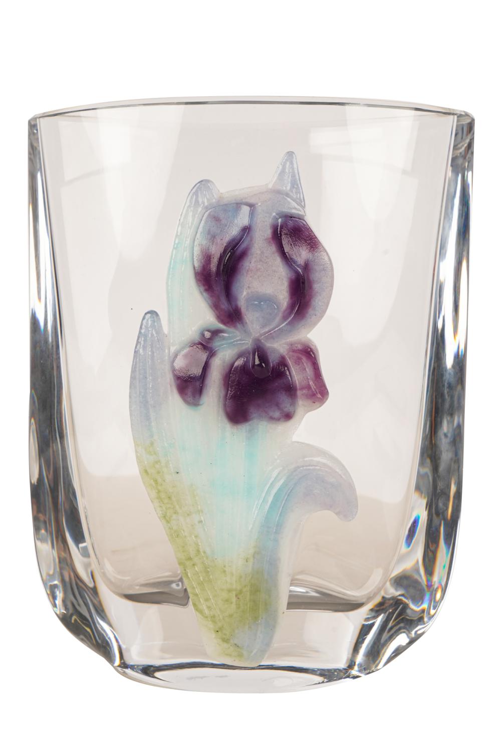 DAUM FRANCE PATE DE VERRE CLEAR 33758e