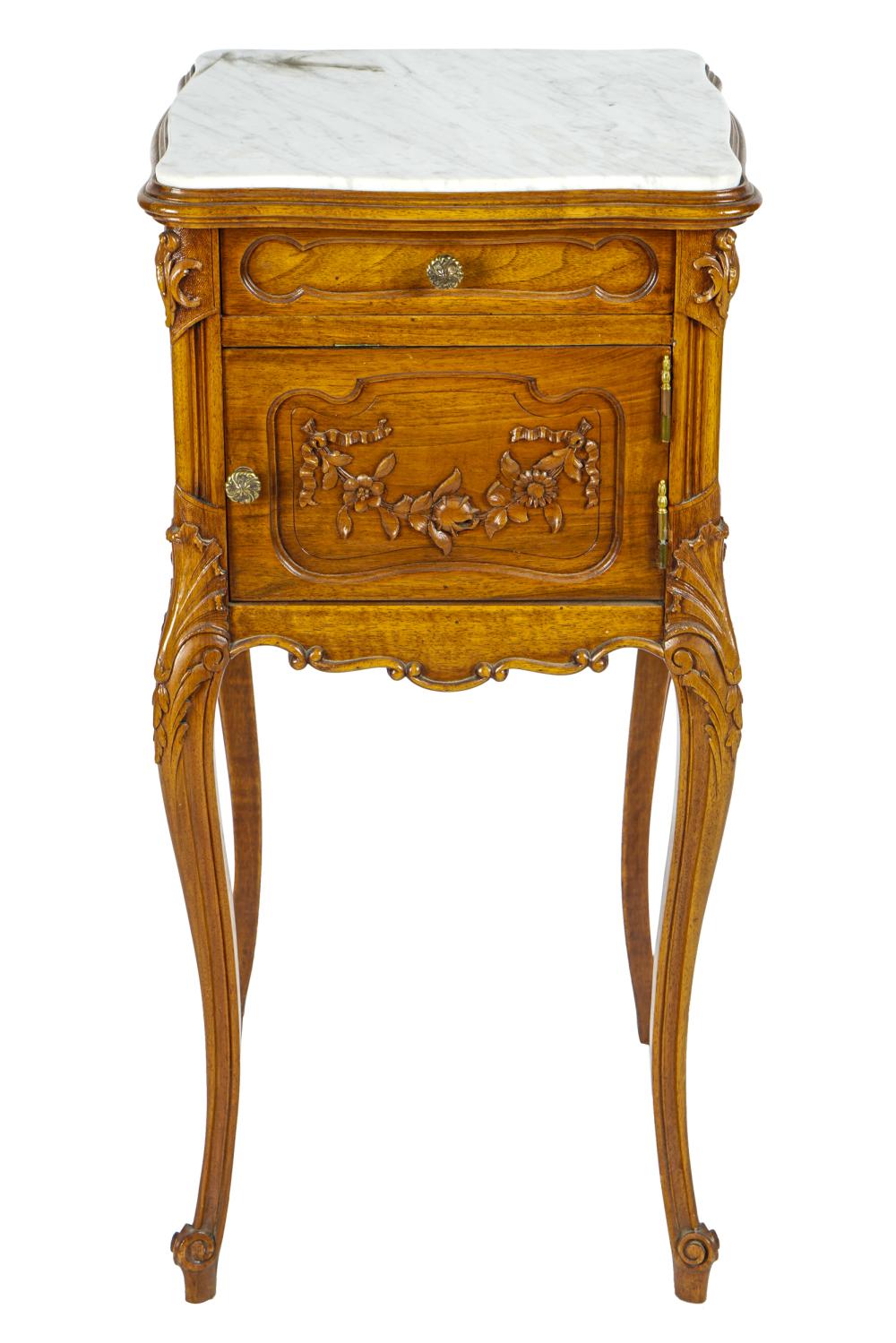LOUIS XV STYLE MARBLE TOP SIDE 3375cb