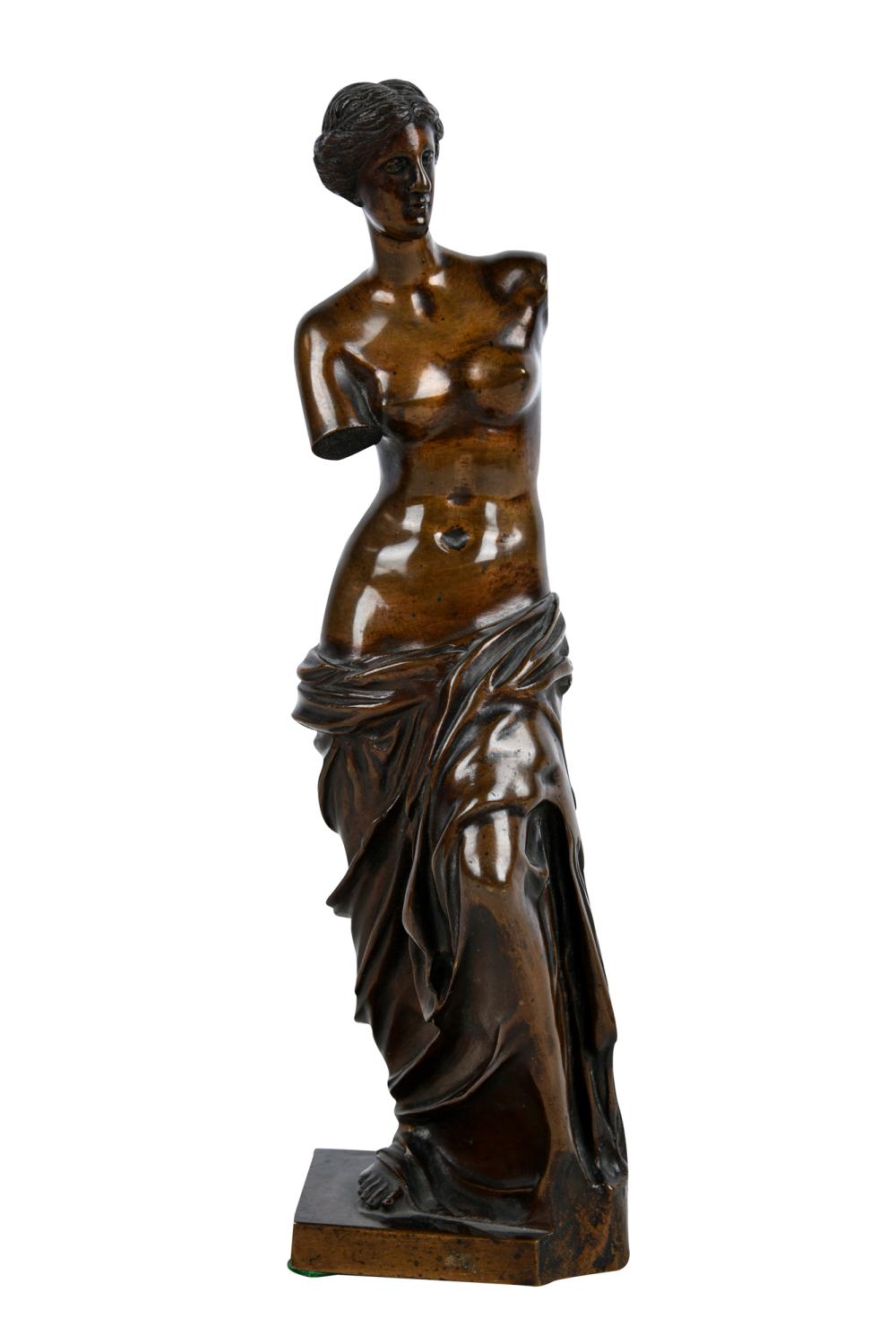 PATINATED BRONZE FIGUREmodeled