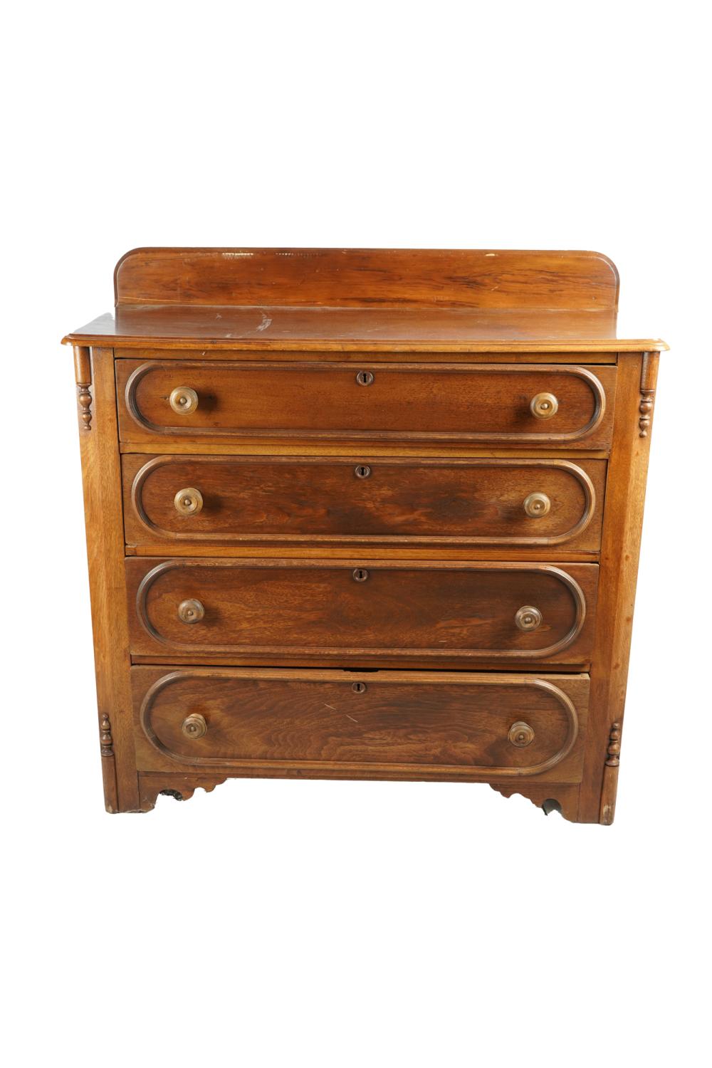 AMERICAN VICTORIAN CHESTwalnut 33762d